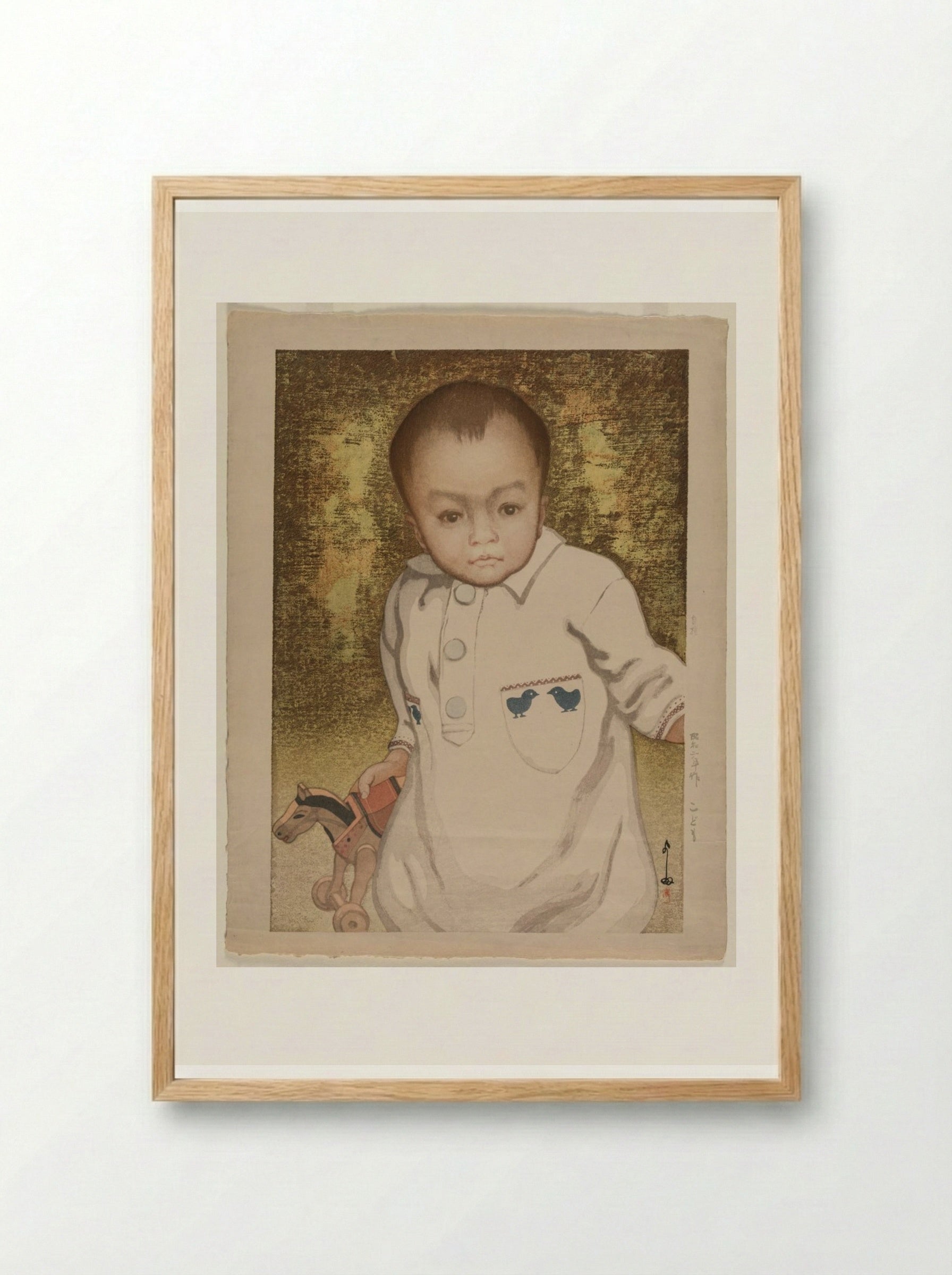 Child - Yoshida Hiroshi - Framed Print Wood