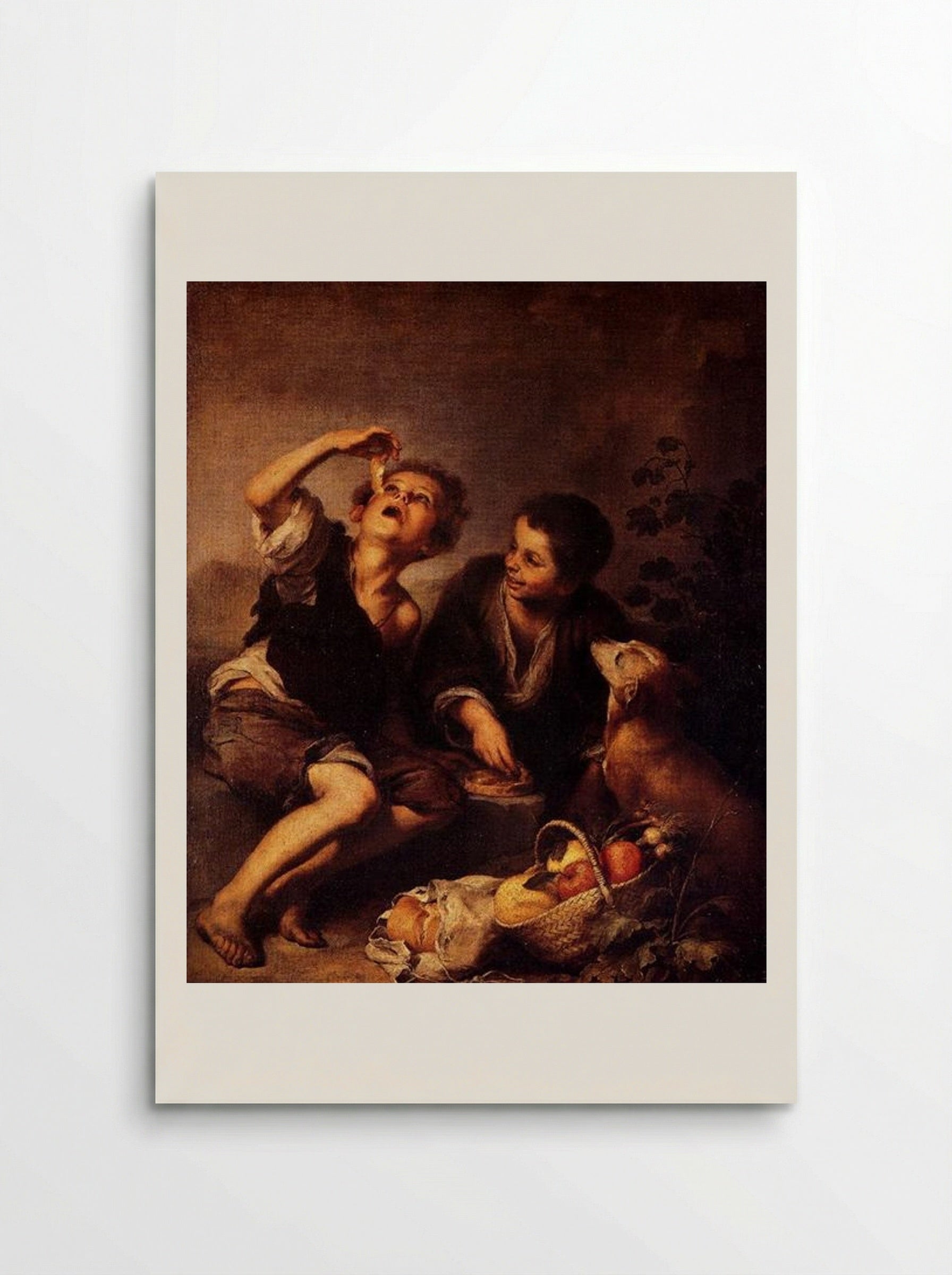 Children Eating a Pie - Bartolomé Esteban Murillo - Poster