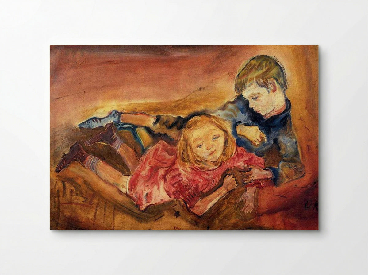 Children Playing - Oskar Kokoschka - Poster