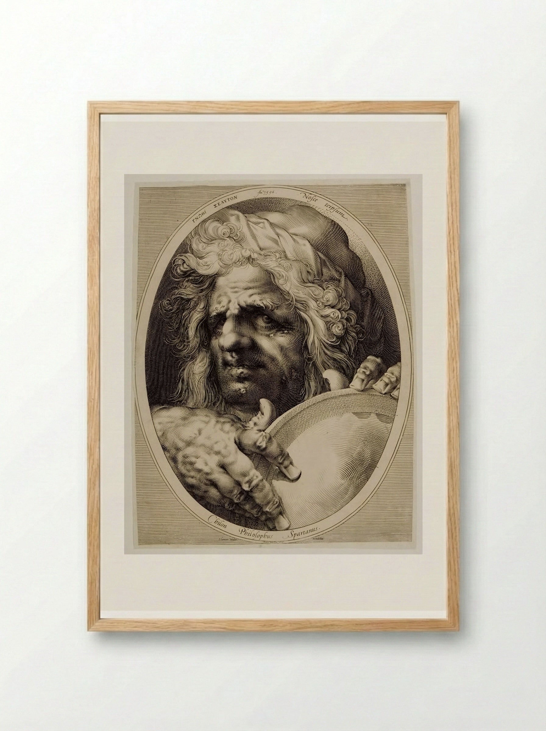 Chilon of Sparta - Jan Harmensz. Muller - Framed Print Wood