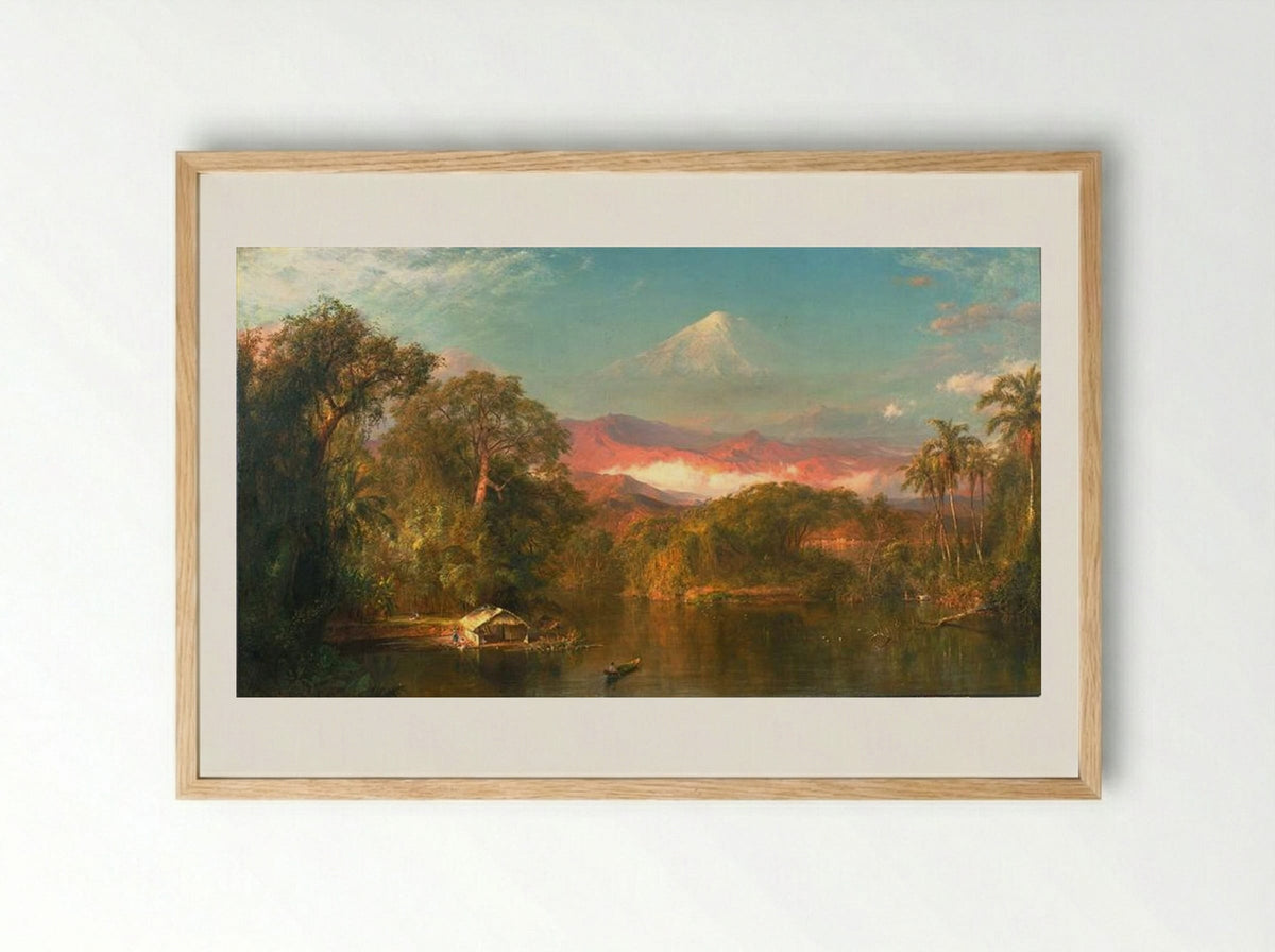 Chimborazo - Frederic Edwin Church - Framed Print Wood