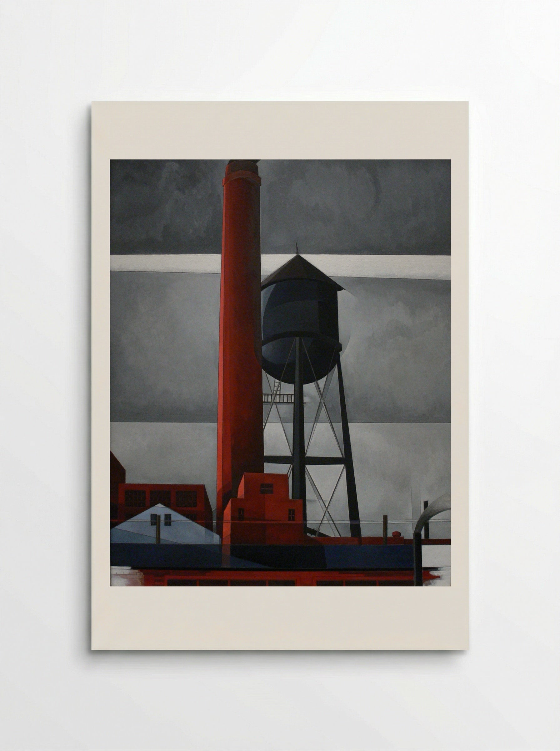 Chimney and Water Tower - Charles Demuth - Poster