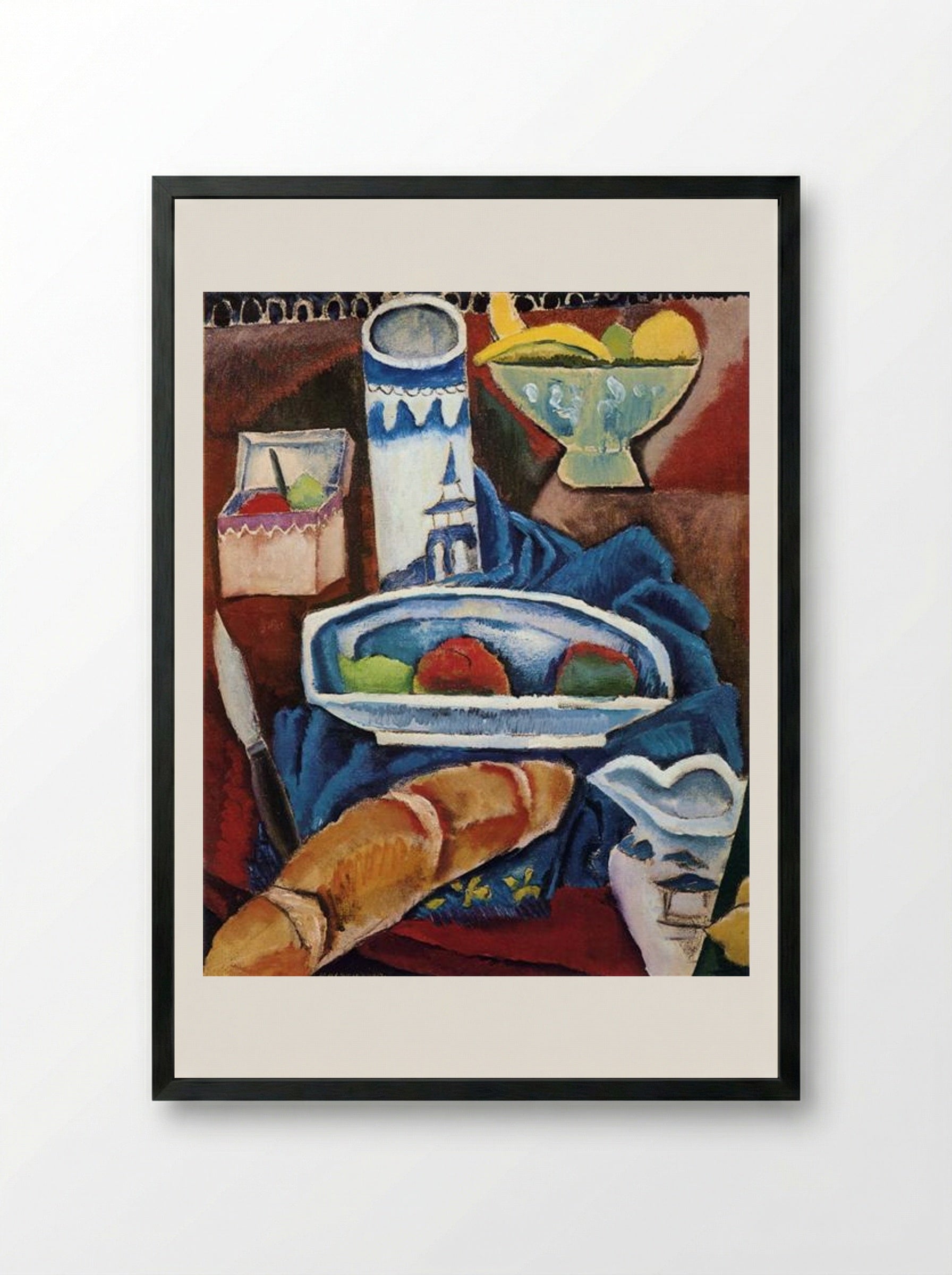 Chinese Bowl - Max Weber - Framed Print Black