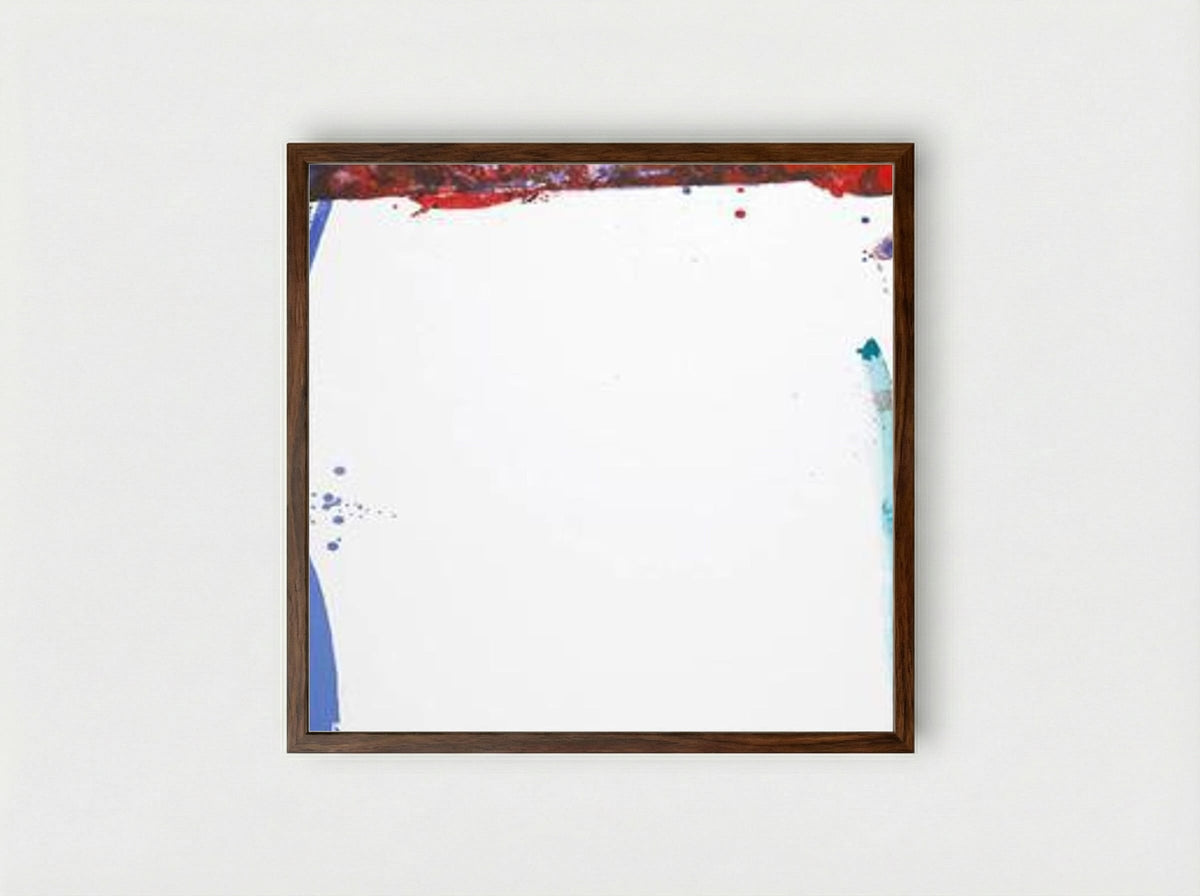 Chinese Wall - Sam Francis - Framed Print Dark Wood