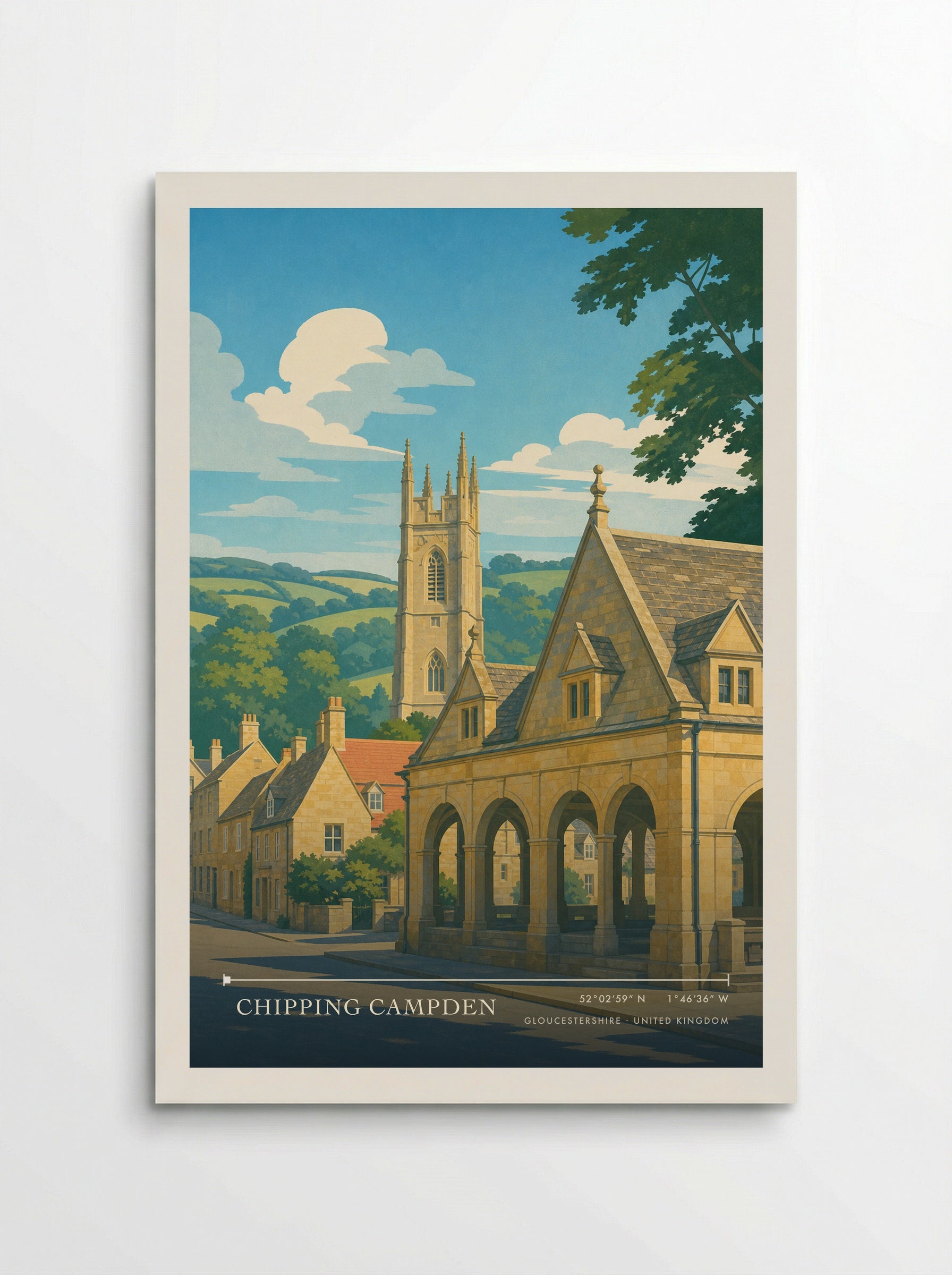 Chipping Campden Gloucestershire United Kingdom Travel Poster - Poster