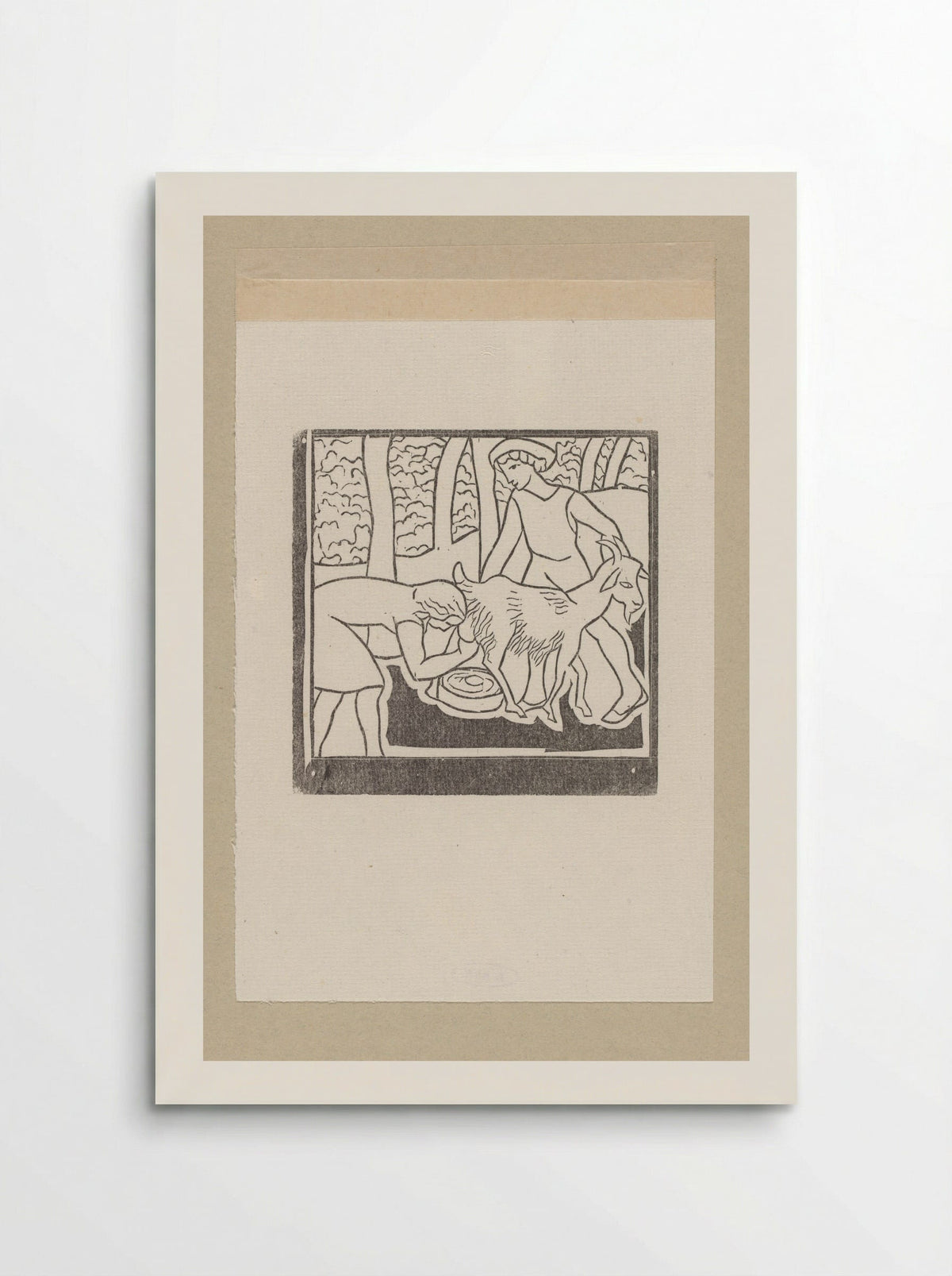 Chloë Milking One of Daphnis' Goats - Aristide Maillol - Poster