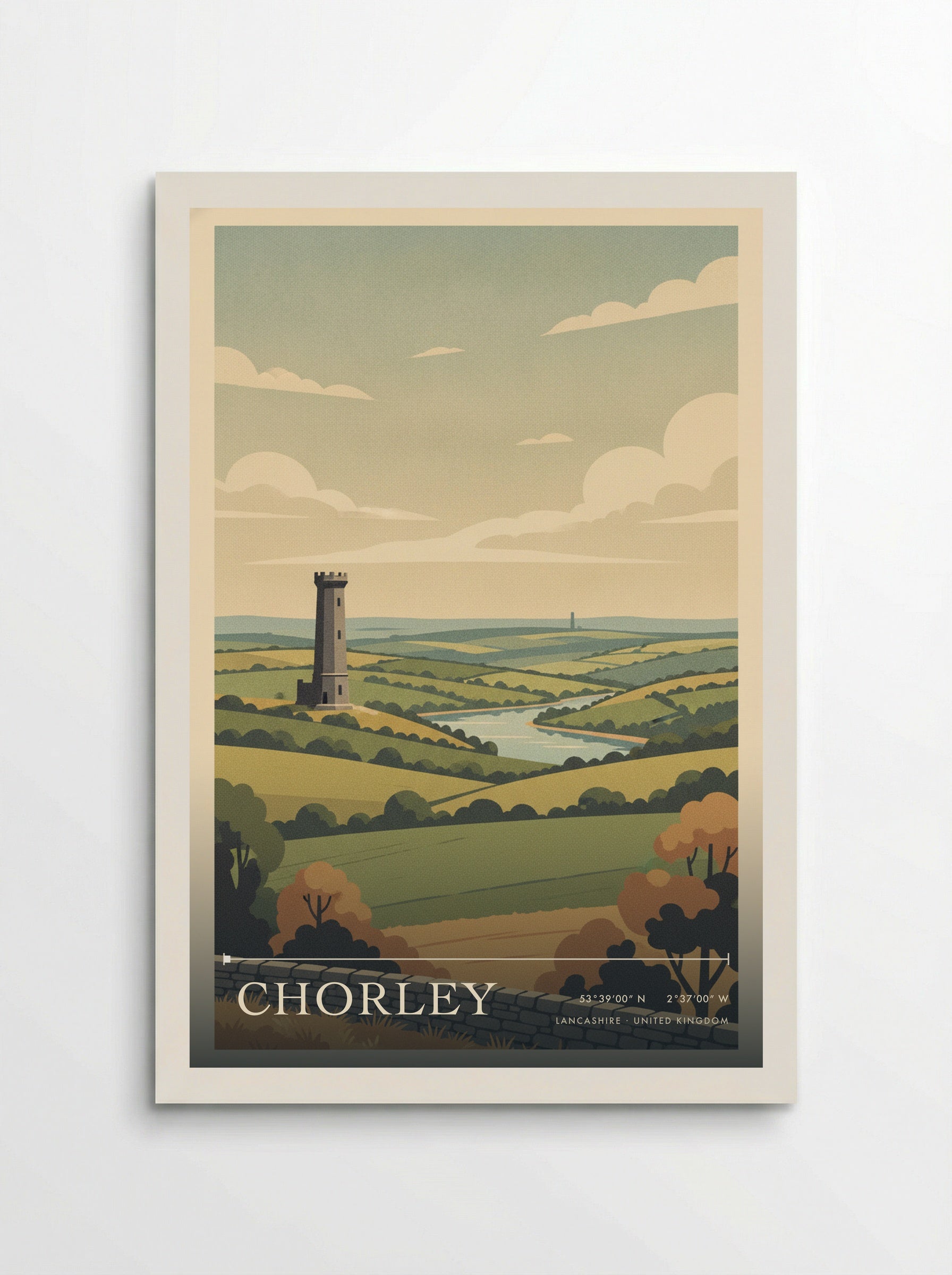 Chorley Lancashire United Kingdom Travel Poster - Poster