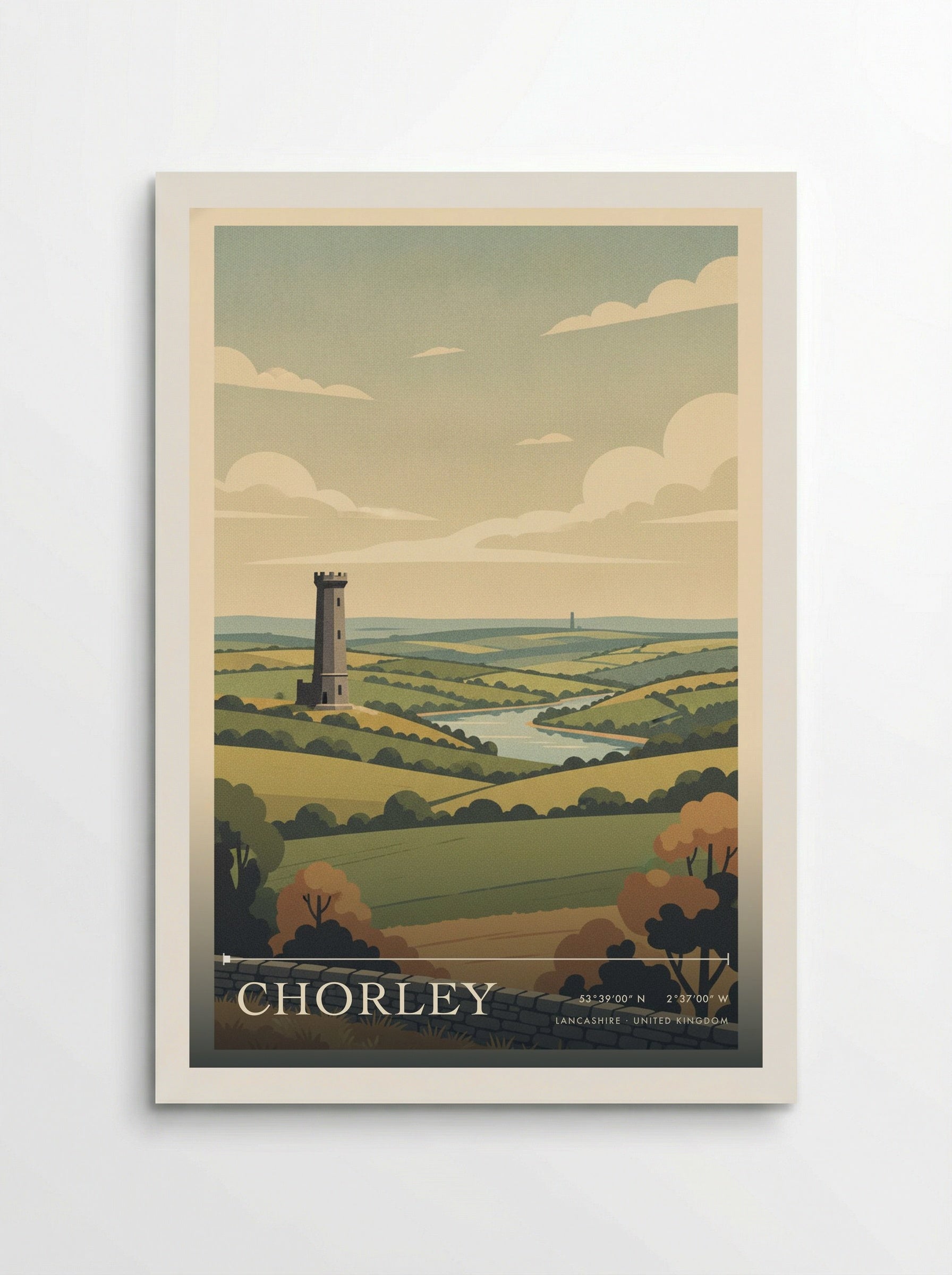 Chorley Lancashire United Kingdom Travel Poster - Poster