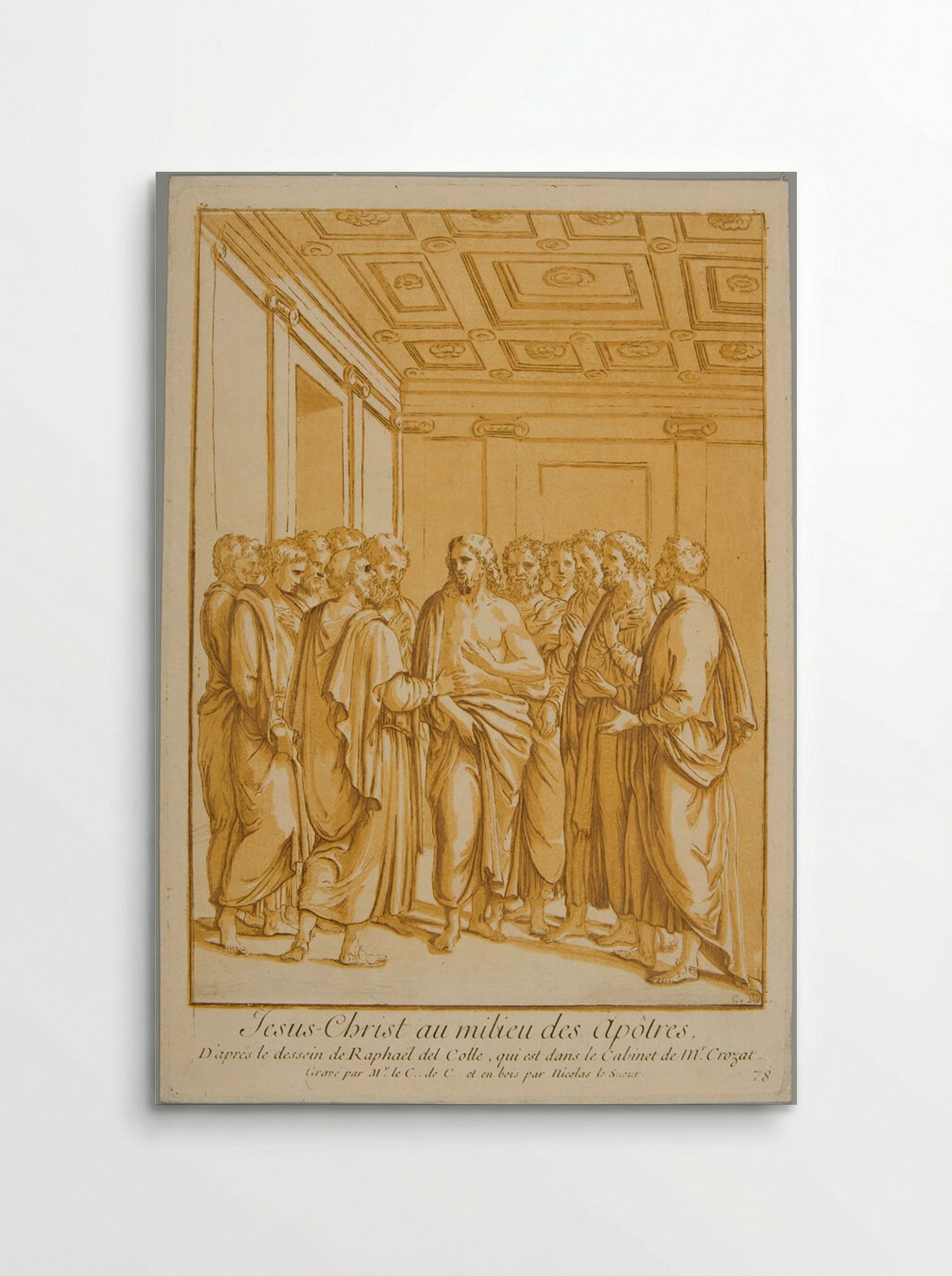 Christ Among the Apostles - Nicolas Le Sueur - Poster