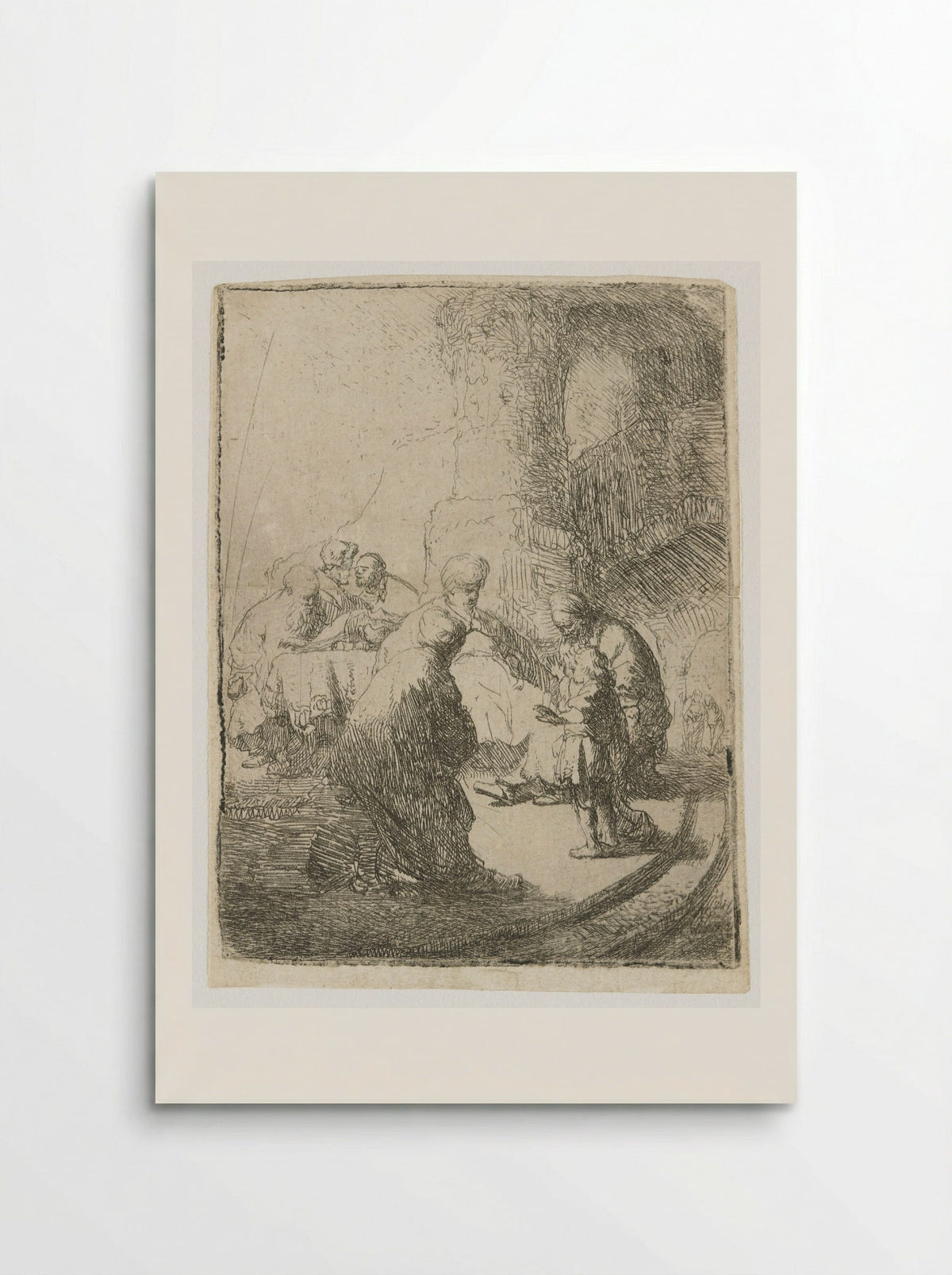 Christ Among the Doctors - Rembrandt van Rijn - Poster