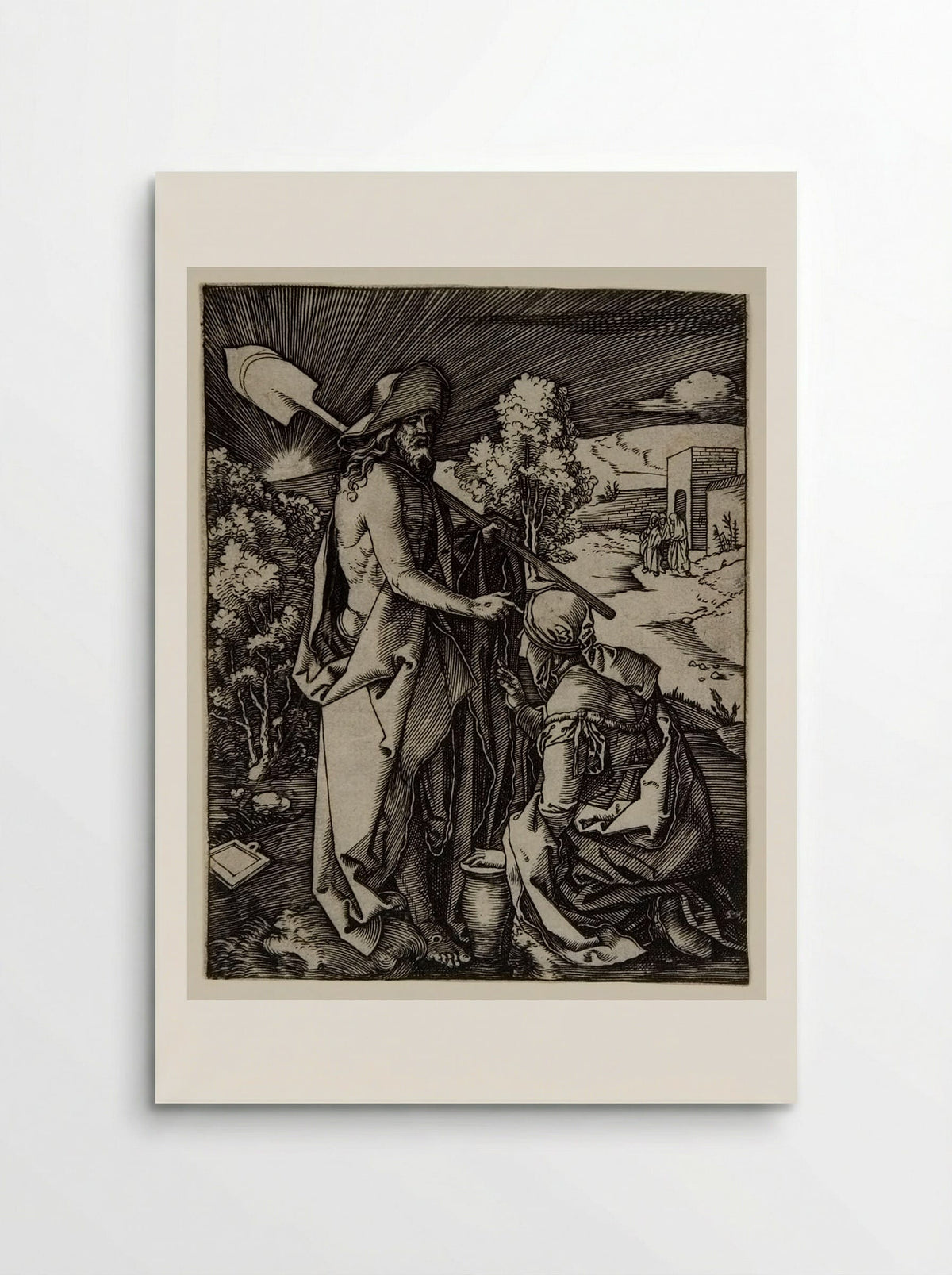 Christ Appearing to Mary Magdalen - Marcantonio Raimondi - Poster