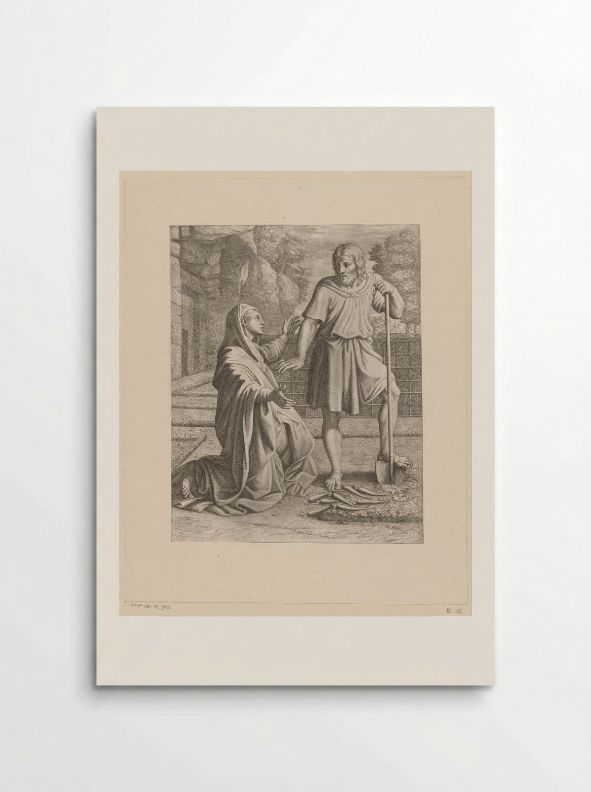 Christ Appearing to Mary Magdalene (Noli me tangere) - Pietro del Po - Poster