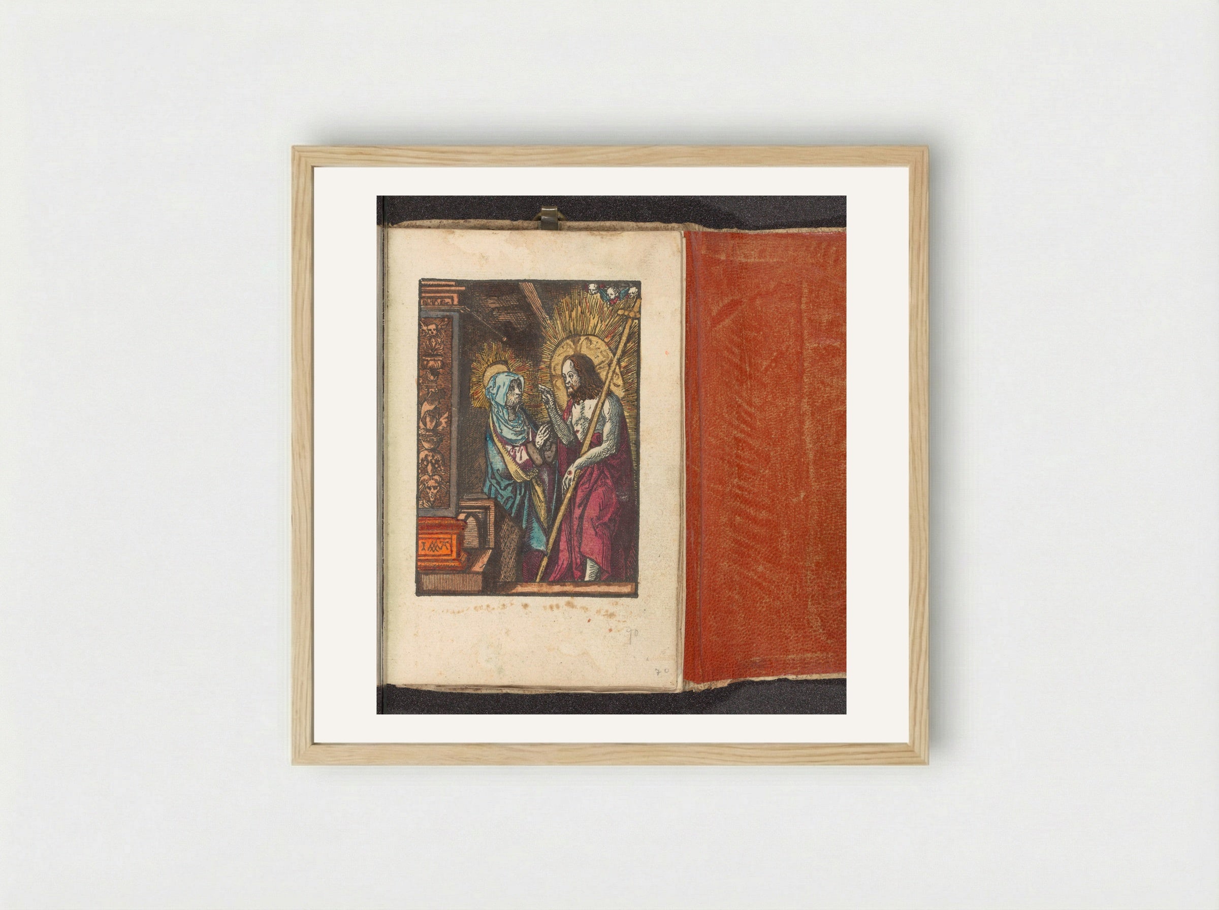 Christ Appears to His Mother - Doen Pietersz. - Framed Print Wood