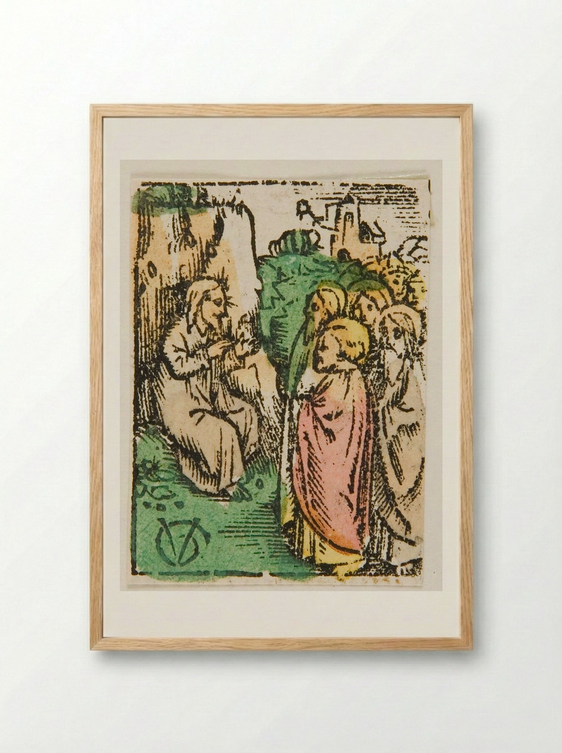 Christ Asking his Disciples about His Identity - Urs Graf - Framed Print Wood
