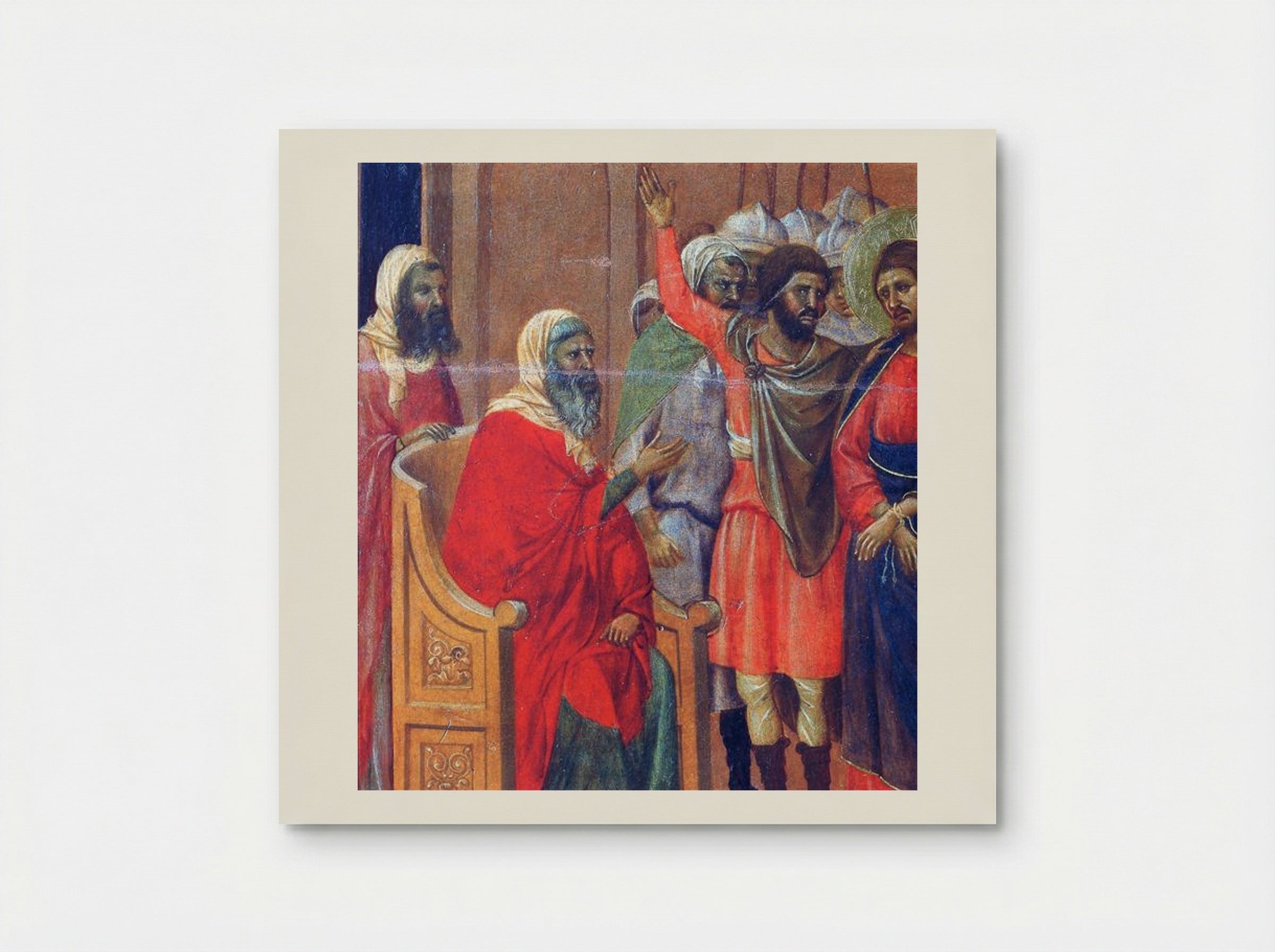 Christ Before Annas - Duccio di Buoninsegna - Poster
