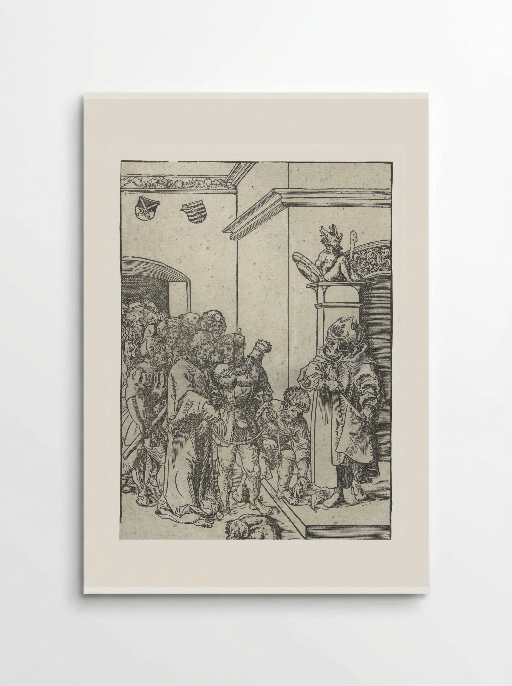 Christ Before Caiaphas - Lucas Cranach the Elder - Poster