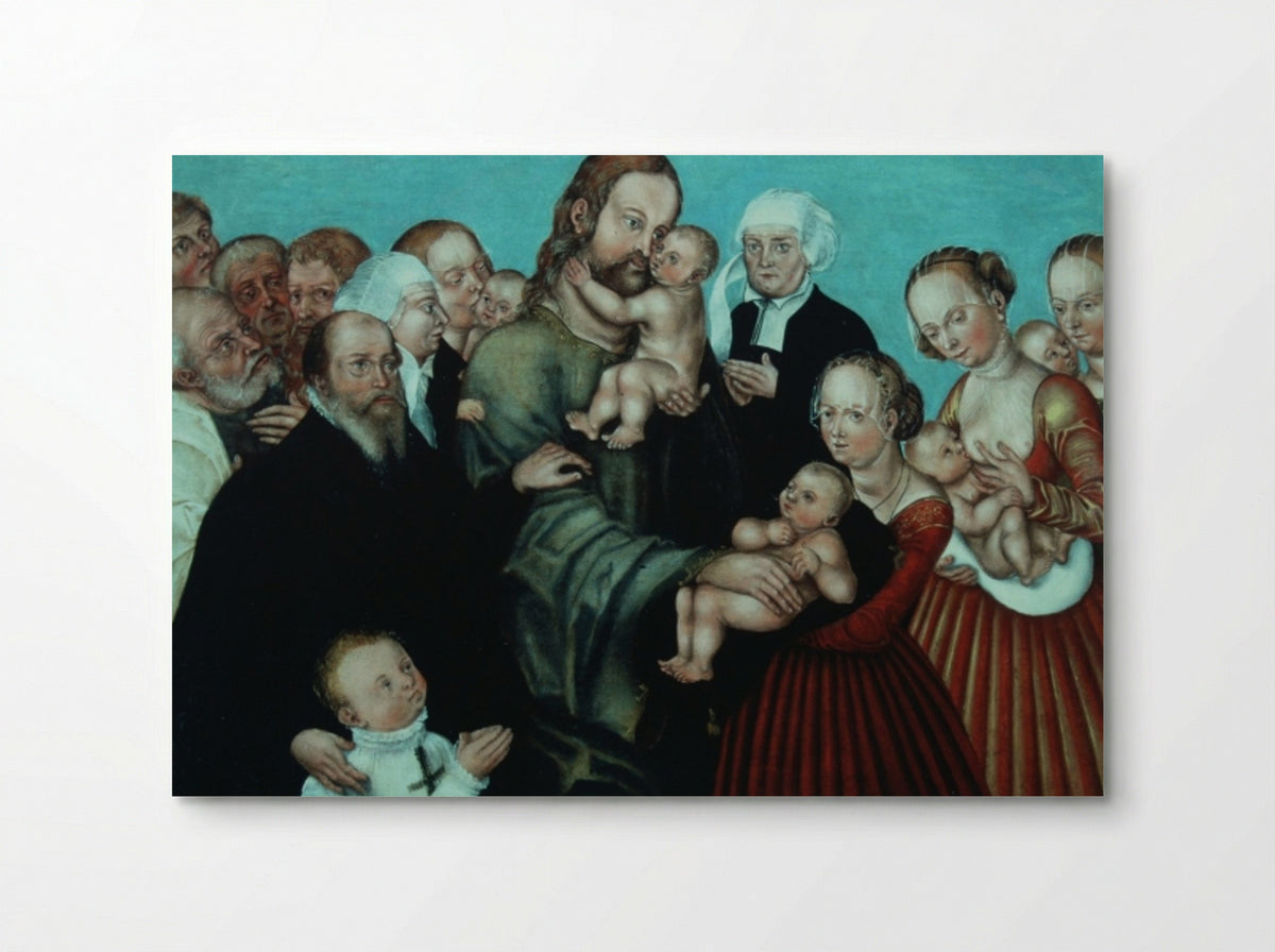 Christ Blessing the Children - Lucas Cranach the Younger - Poster