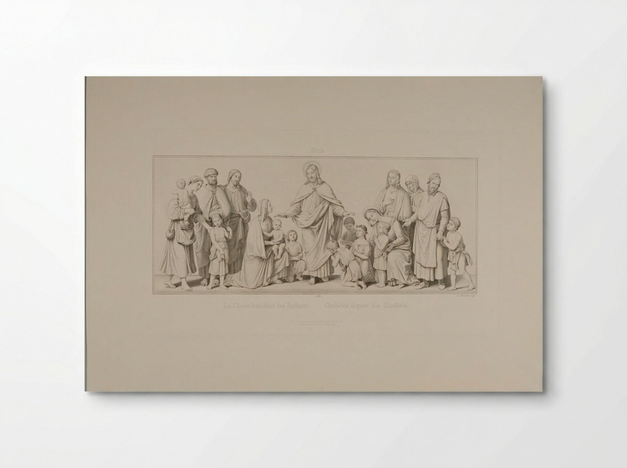 Christ Blessing the Little Children - Albrecht Christoph Reindel - Poster