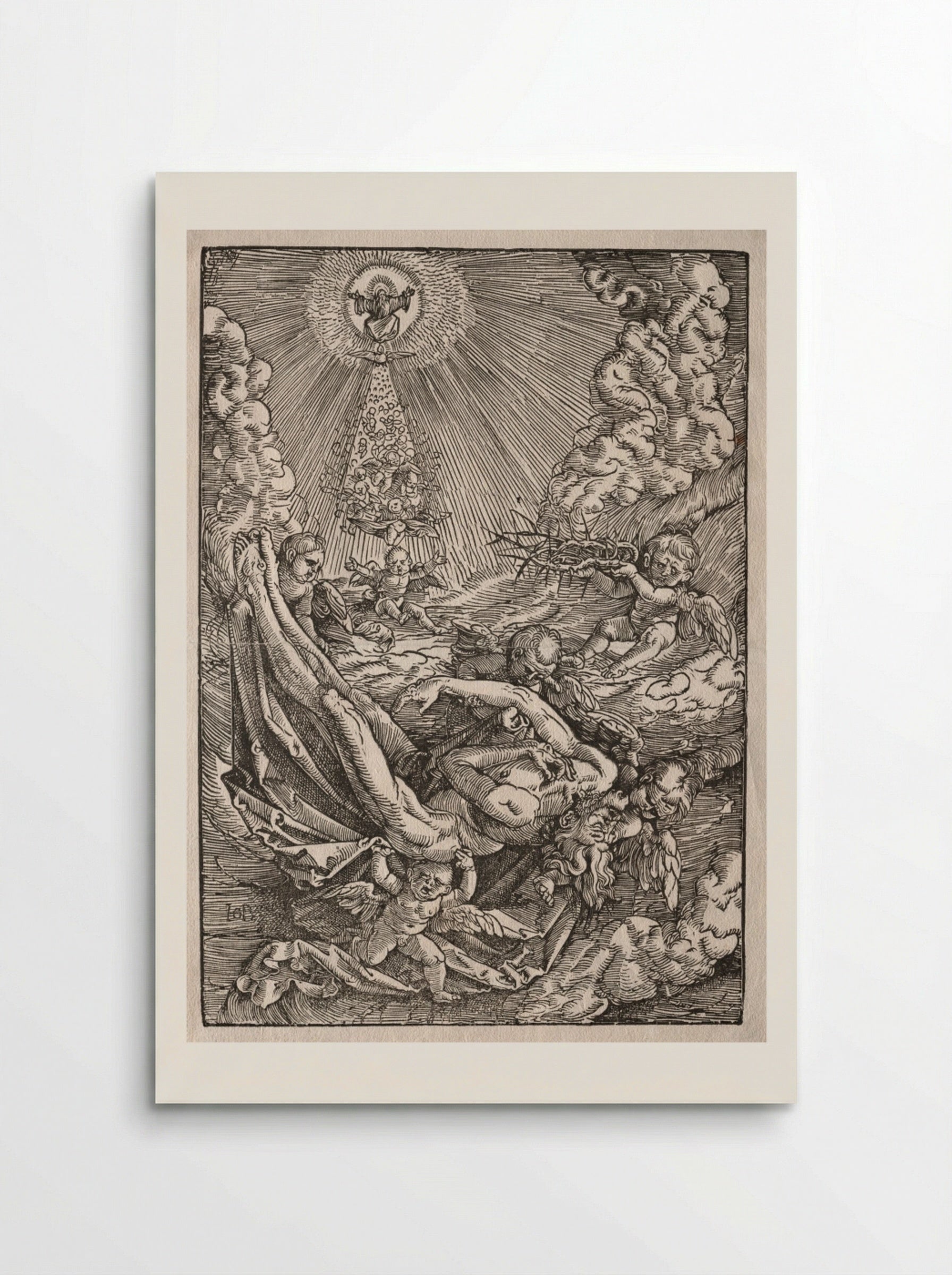 Christ Carried to Heaven by Angels - Hans Baldung - Poster