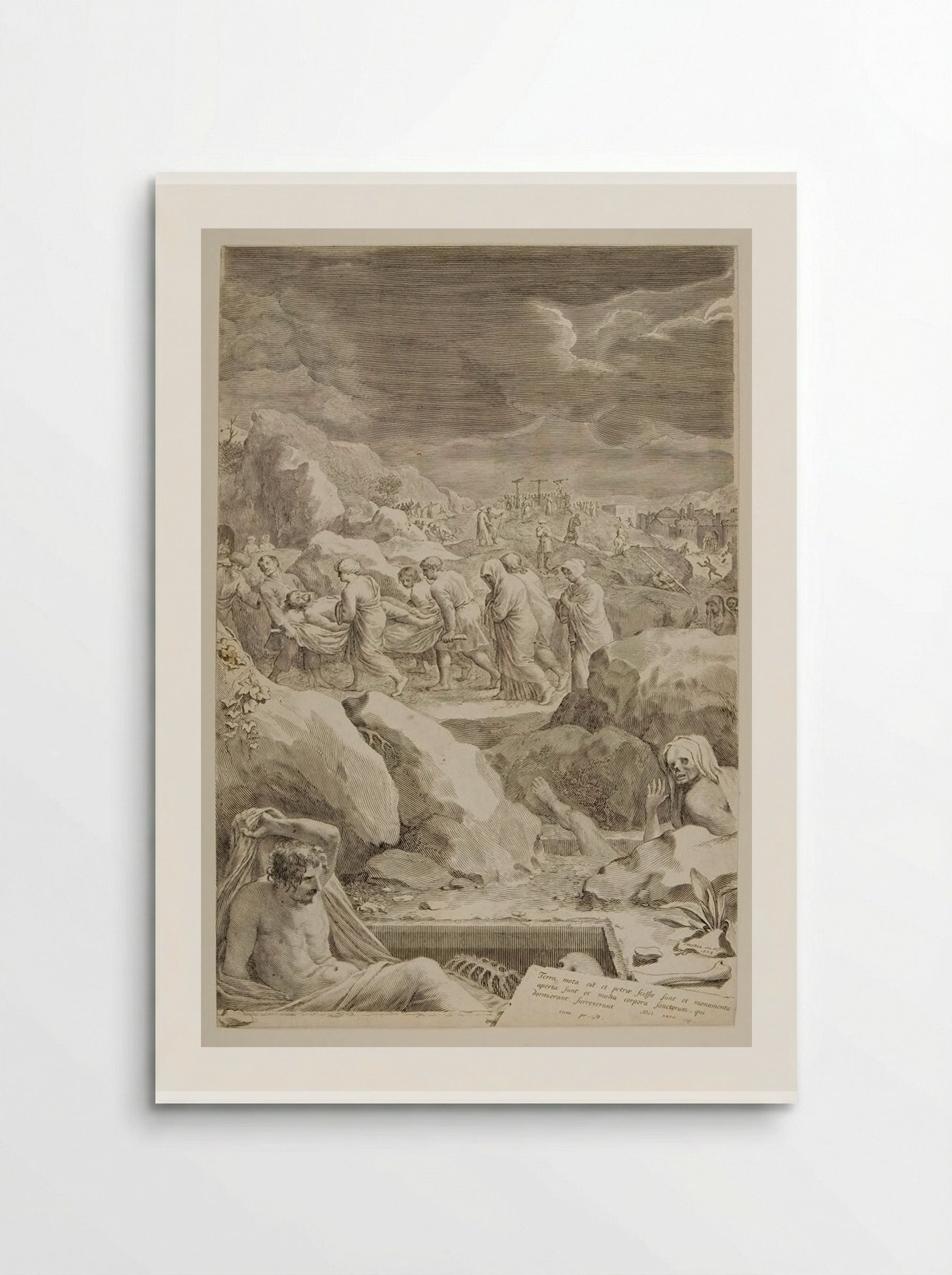 Christ Carried to the Grave - Claude Mellan - Poster