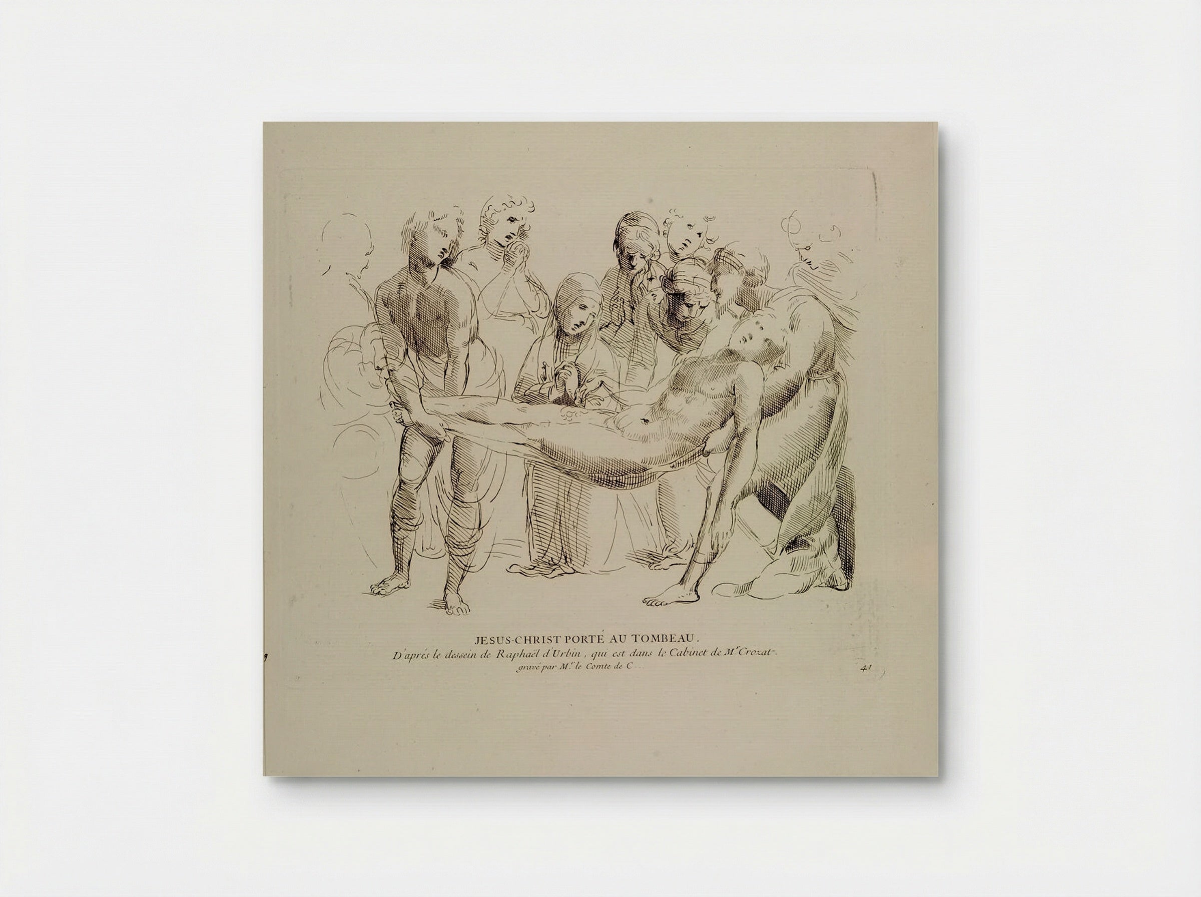 Christ Carried to the Tomb - Anne Claude Philippe de Thubières, comte de Caylus - Poster