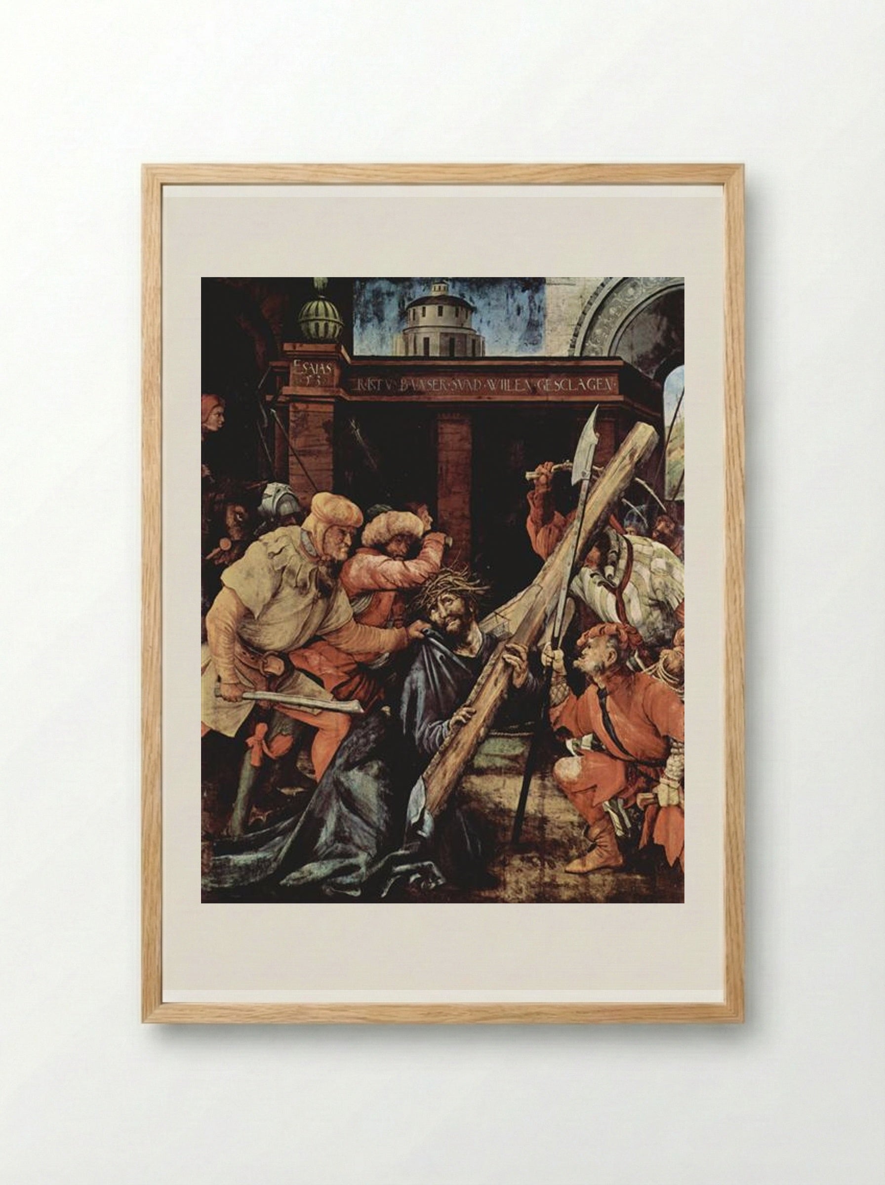 Christ Carrying the Cross - Matthias Grünewald - Framed Print Wood