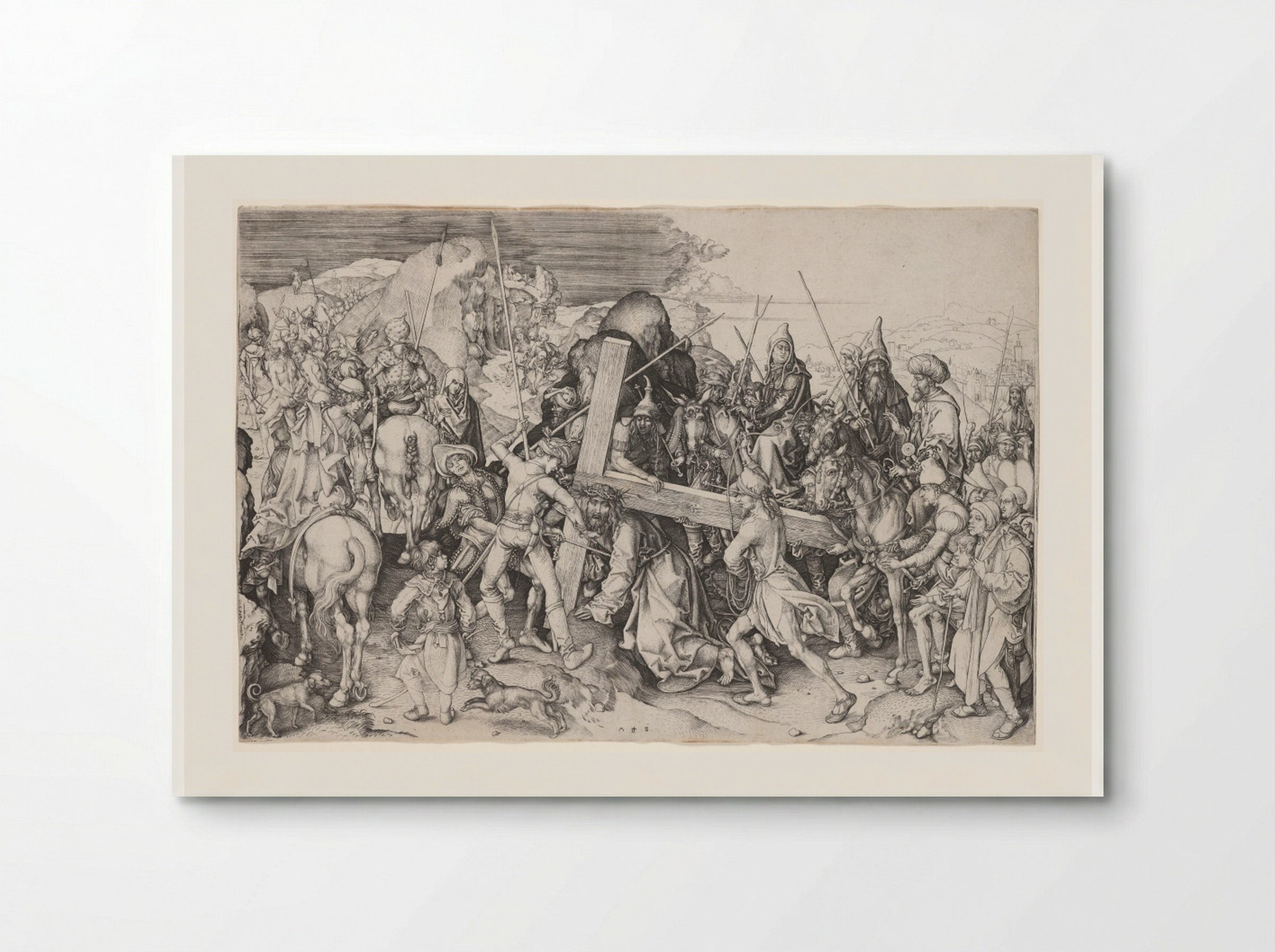 Christ Carrying the Cross - Martin Schongauer - Poster