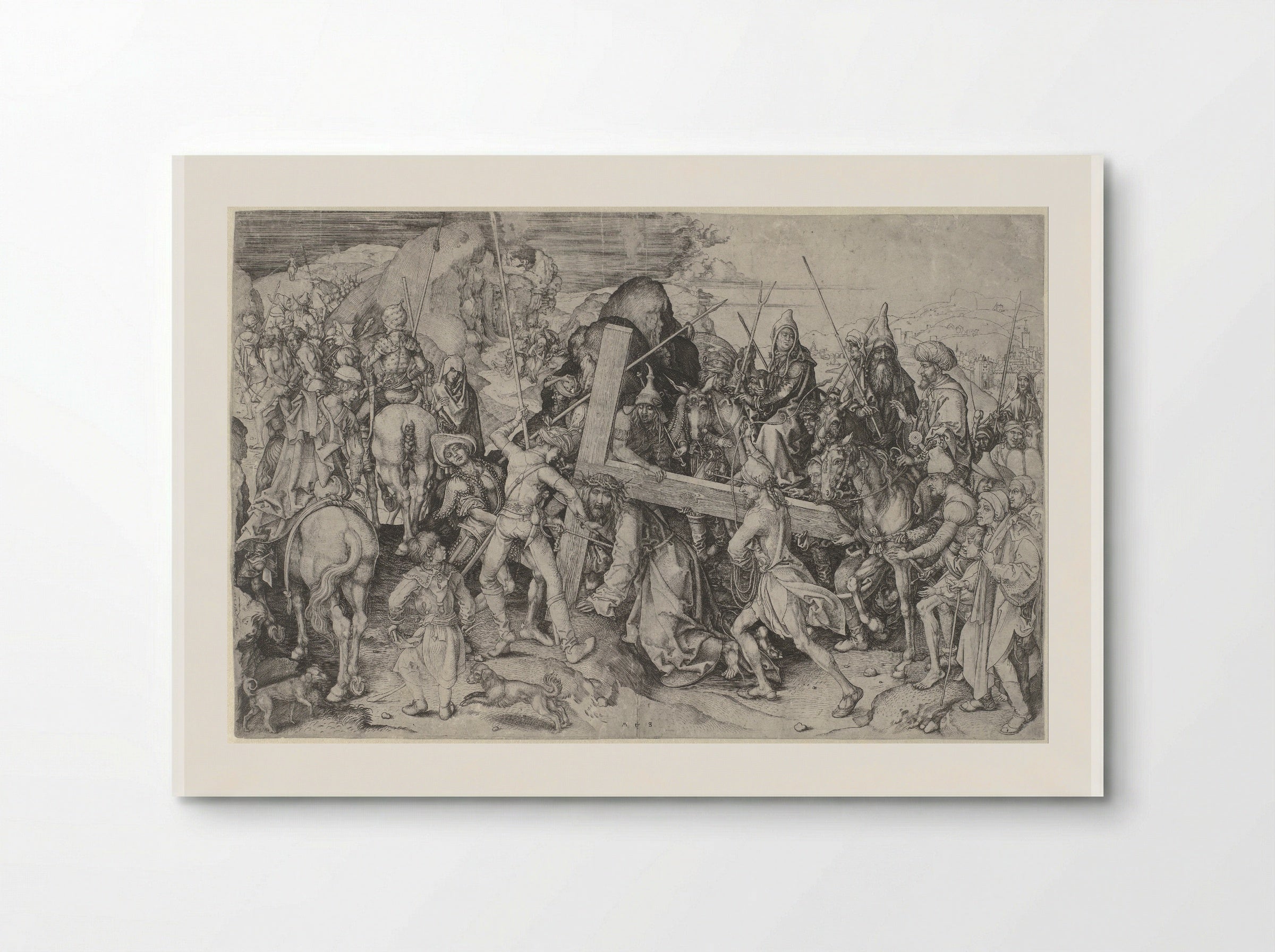 Christ Carrying the Cross - Martin Schongauer - Poster