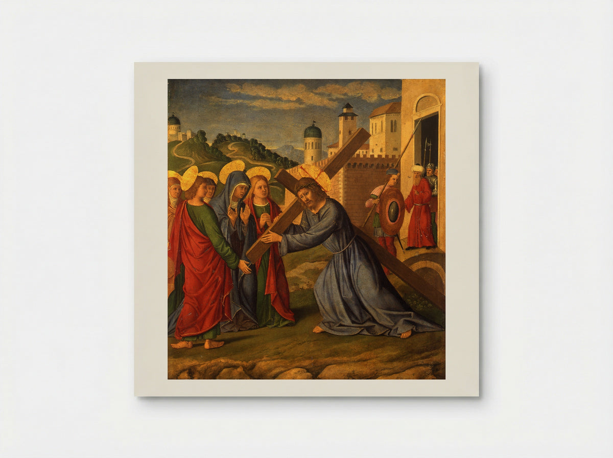 Christ Carrying the Cross - Girolamo da Santacroce - Poster