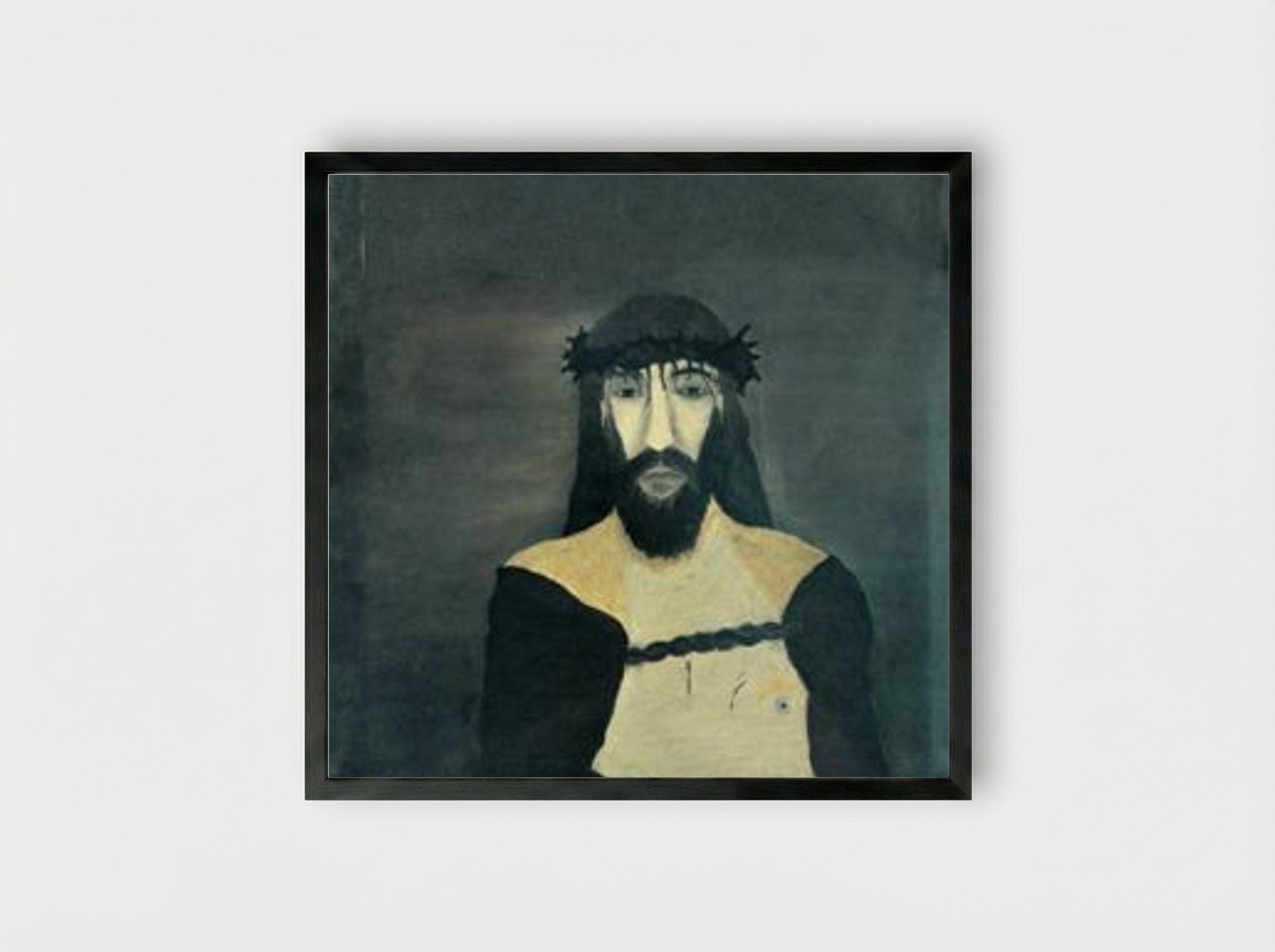 Christ Crowned With Thorns - Horace Pippin - Framed Print Black
