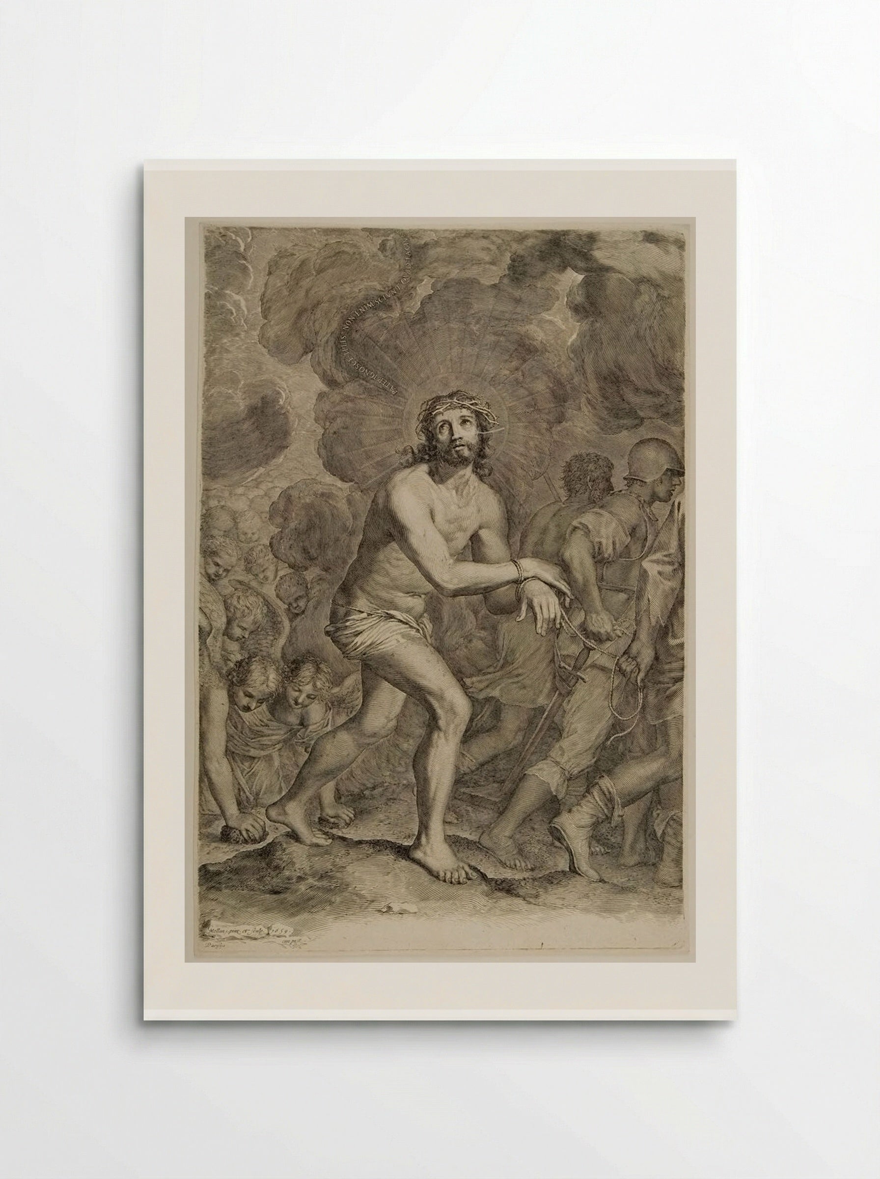 Christ, Crowned with Thorns, Led to Punishment - Claude Mellan - Poster