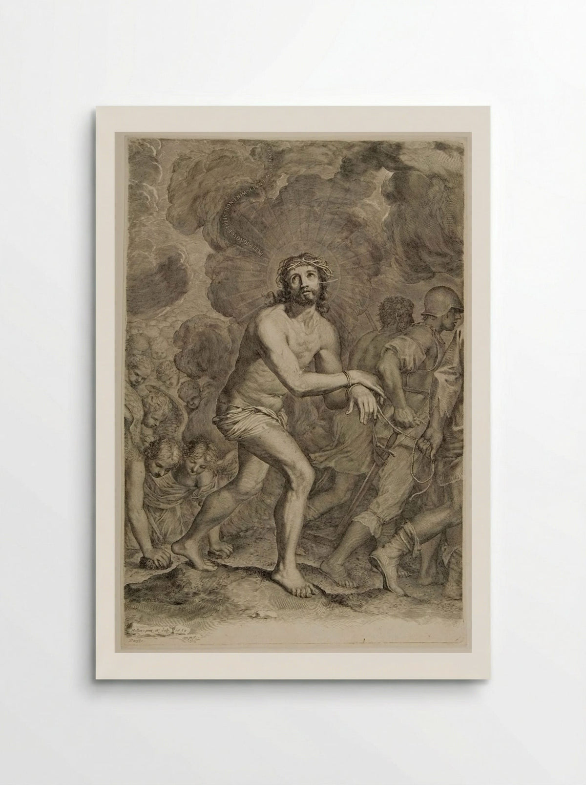 Christ, Crowned with Thorns, Led to Punishment - Claude Mellan - Poster