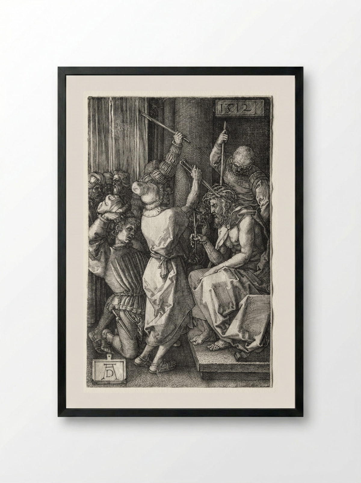 Christ Crowned with Thorns - Albrecht Dürer - Framed Print Black