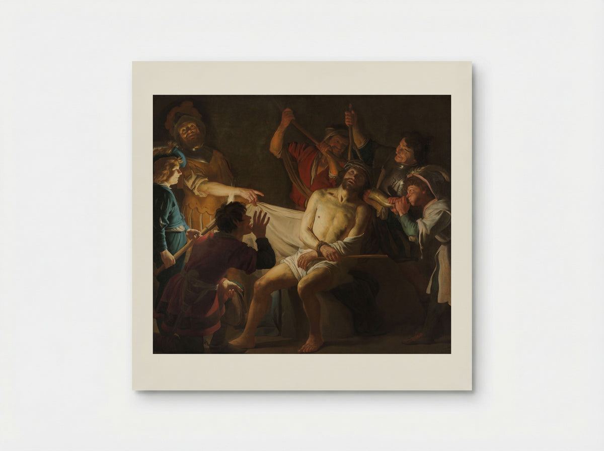 Christ Crowned with Thorns - Gerard van Honthorst - Poster