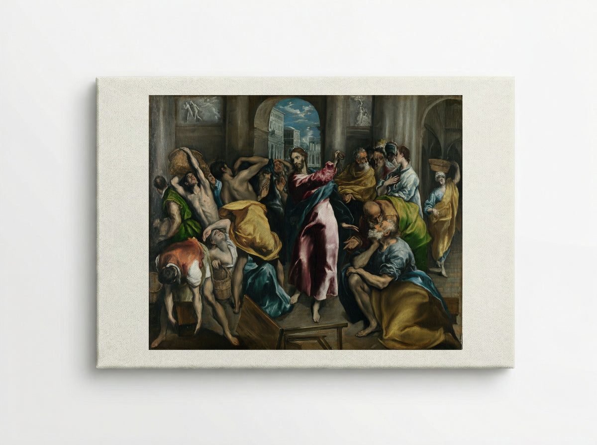 Christ Driving the Traders from the Temple - El Greco - Canvas