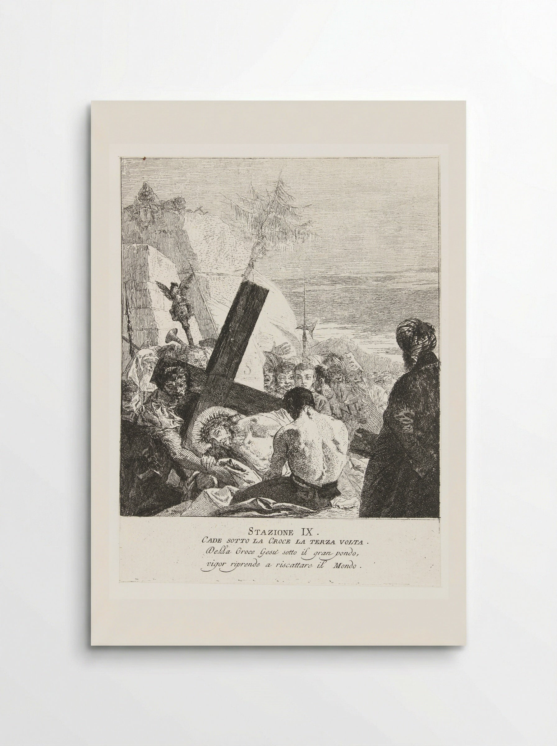 Christ Falls for the Third Time - Giovanni Domenico Tiepolo - Poster