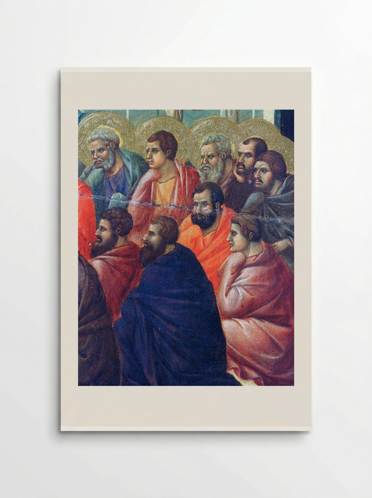 Christ Preaches to the Apostles (Fragment) - Duccio di Buoninsegna - Poster