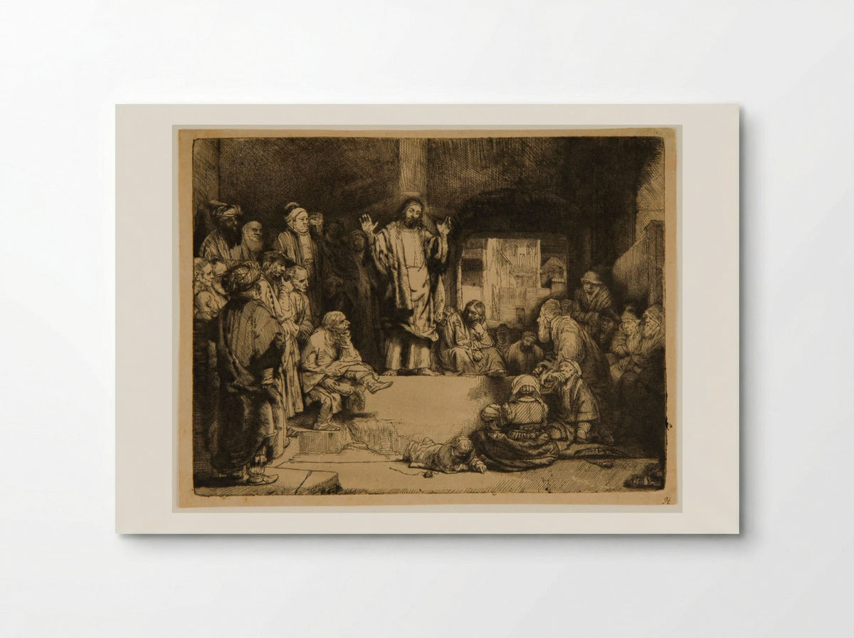 Christ Preaching (La Petite Tombe) - Rembrandt Harmensz. van Rijn - Poster