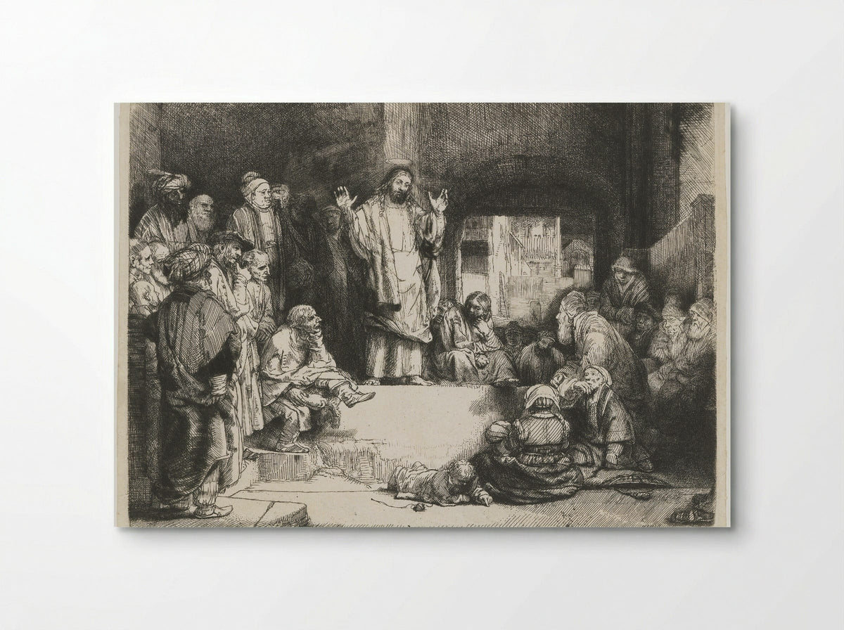Christ Preaching (La petite tombe) - Rembrandt van Rijn - Poster
