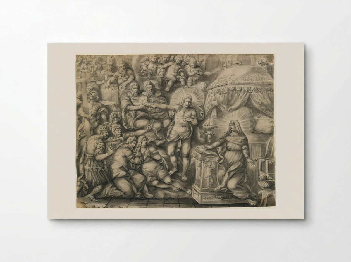 Christ Revealing the Prophets of the Old Testament to the Virgin - François Boitard - Poster
