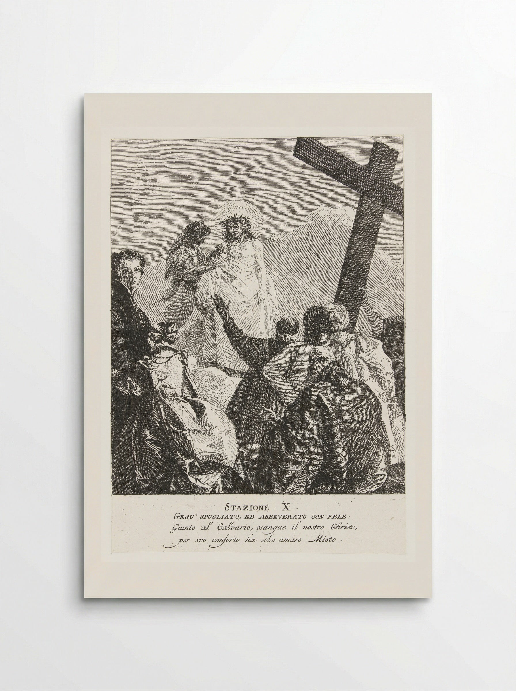 Christ Stripped on Calvary - Giovanni Domenico Tiepolo - Poster