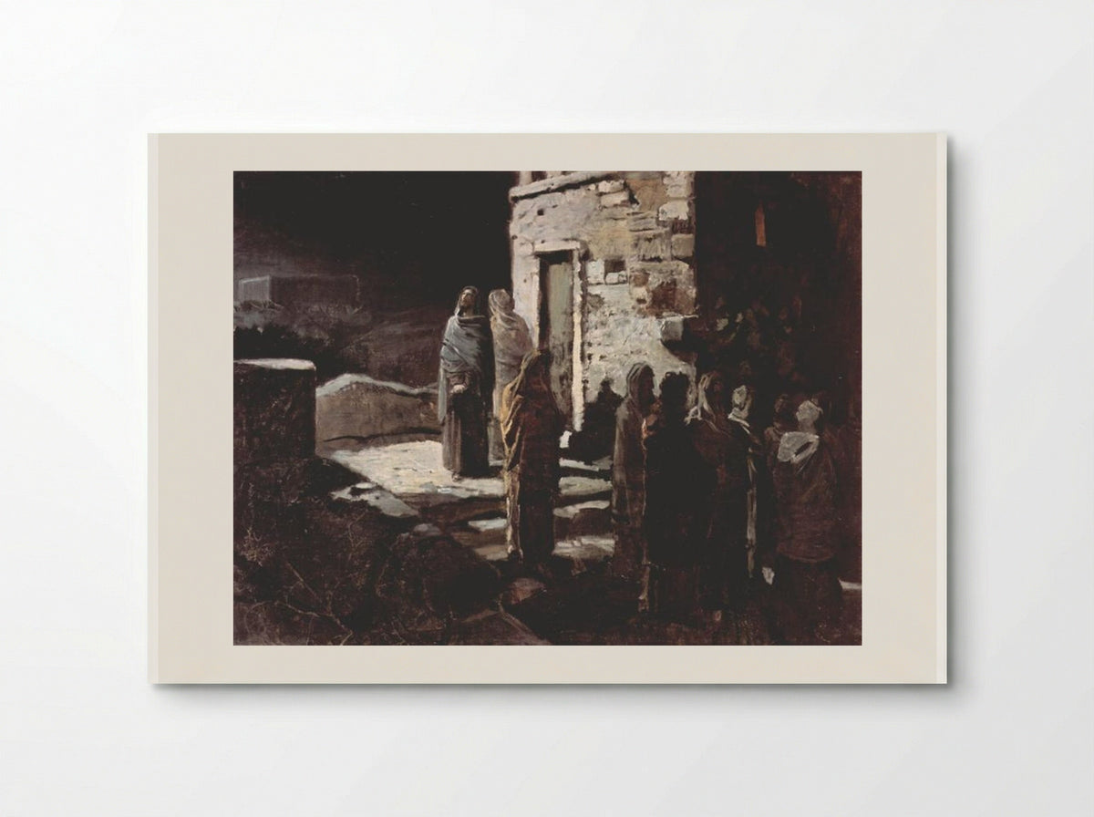 Christ and His Disciples Entering the Garden of Gethsemane - Nikolai Ge - Poster