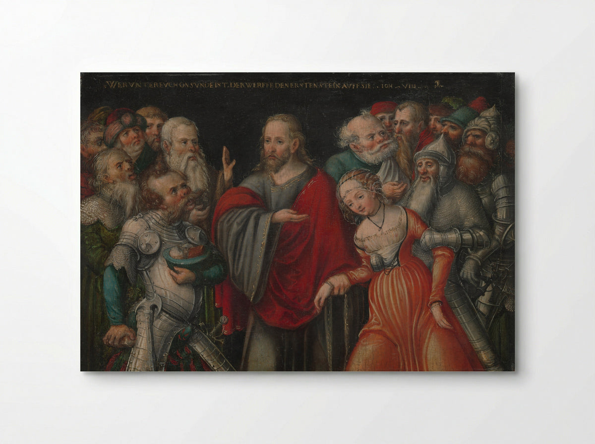 Christ and the Adulteress - Lucas Cranach the Younger - Poster