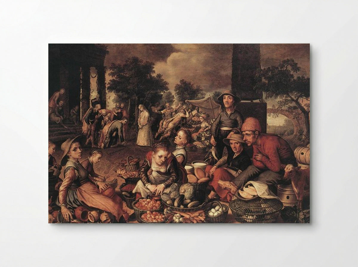 Christ and the Adulteress - Pieter Aertsen - Poster