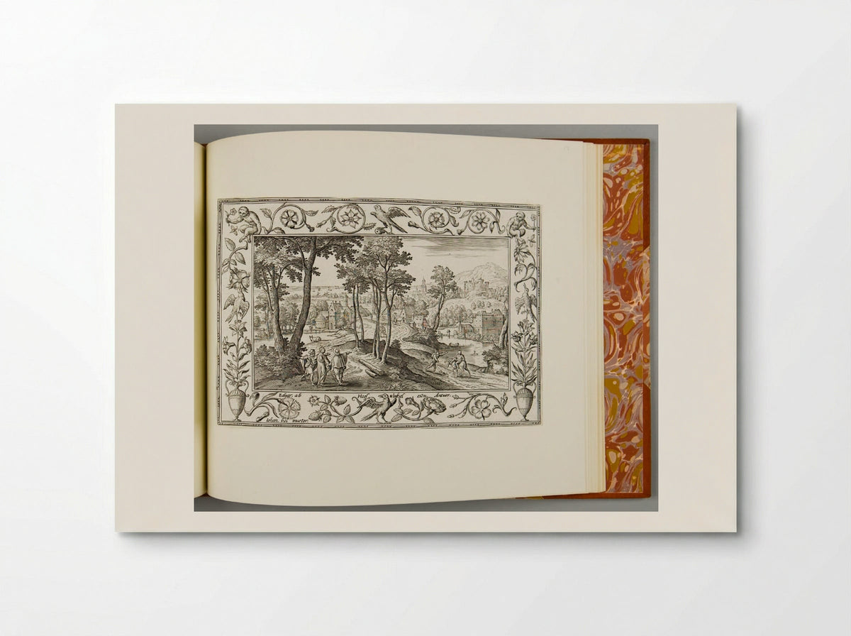 Christ and the Apostles on the Road to Emmaus, with Birds and Monkeys - Adriaen Collaert - Poster