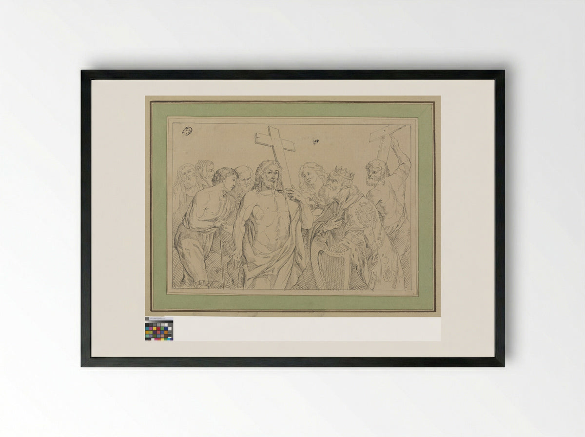 Christ and the Penitent Sinners - Gerard Seghers - Framed Print Black