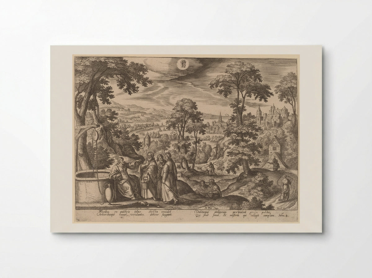 Christ and the Woman of Samaria - Adriaen Collaert - Poster