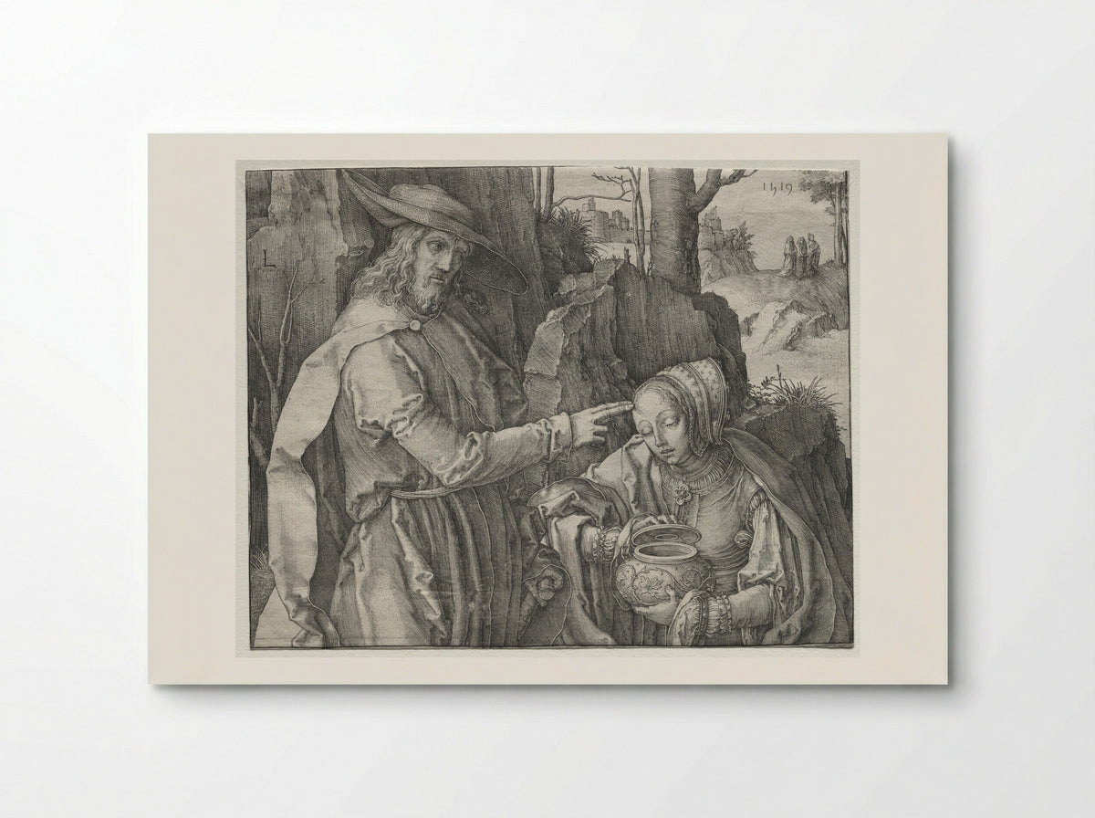 Christ appearing to Magdalen as a Gardener - Lucas van Leyden - Poster