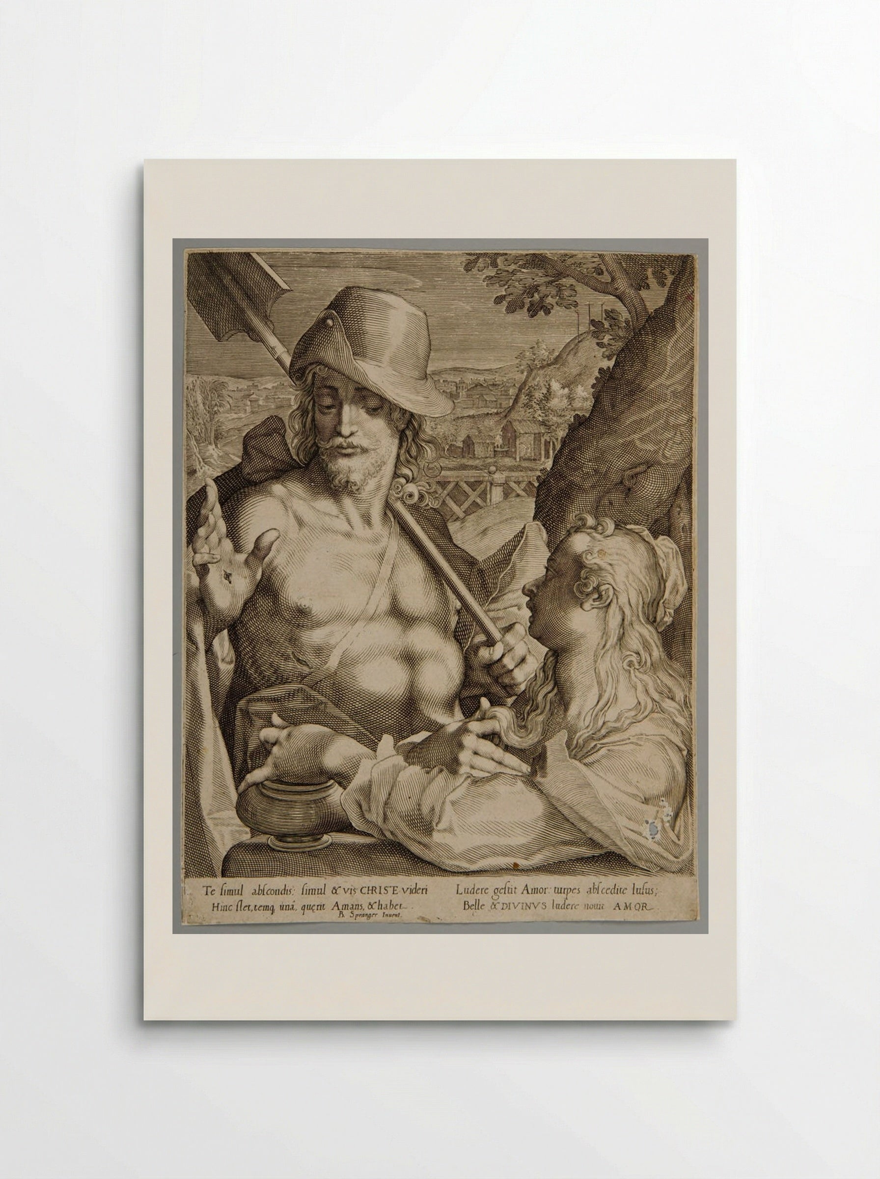 Christ as Gardener with Mary Magdalen - Aegidius Sadeler II - Poster