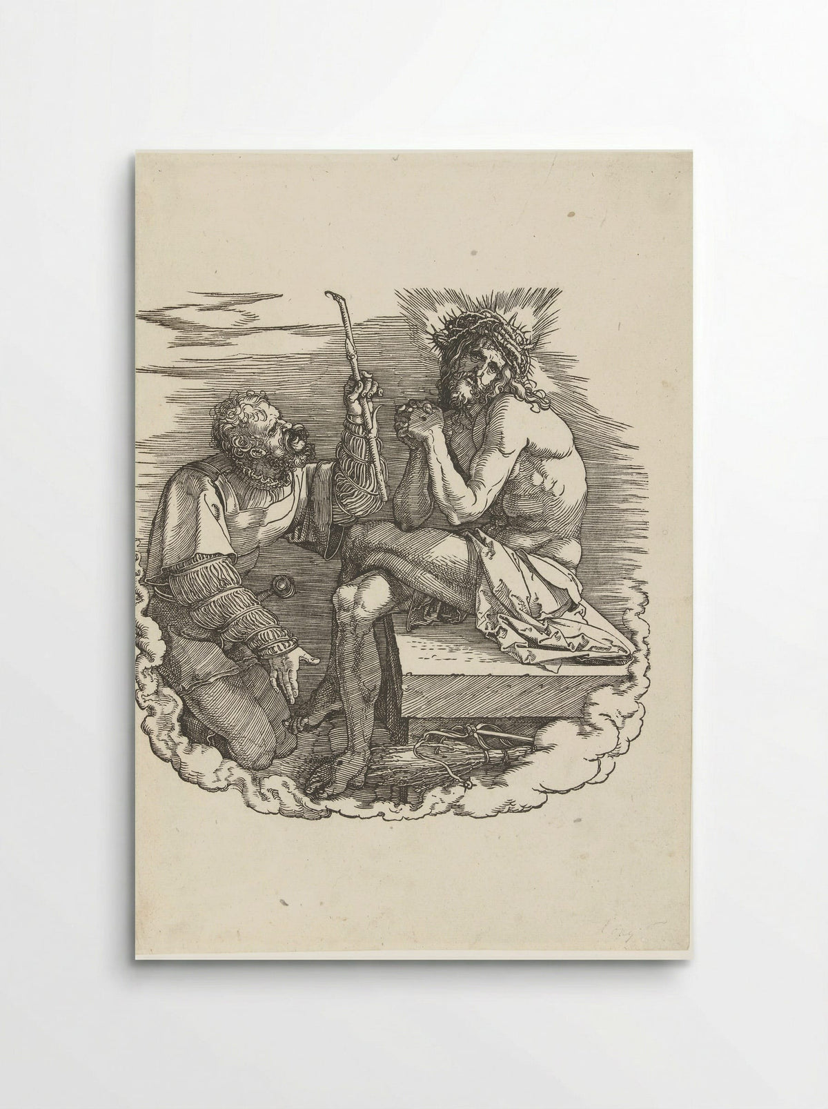 Christ as the Man of Sorrows Mocked by a Soldier - Albrecht Dürer - Poster